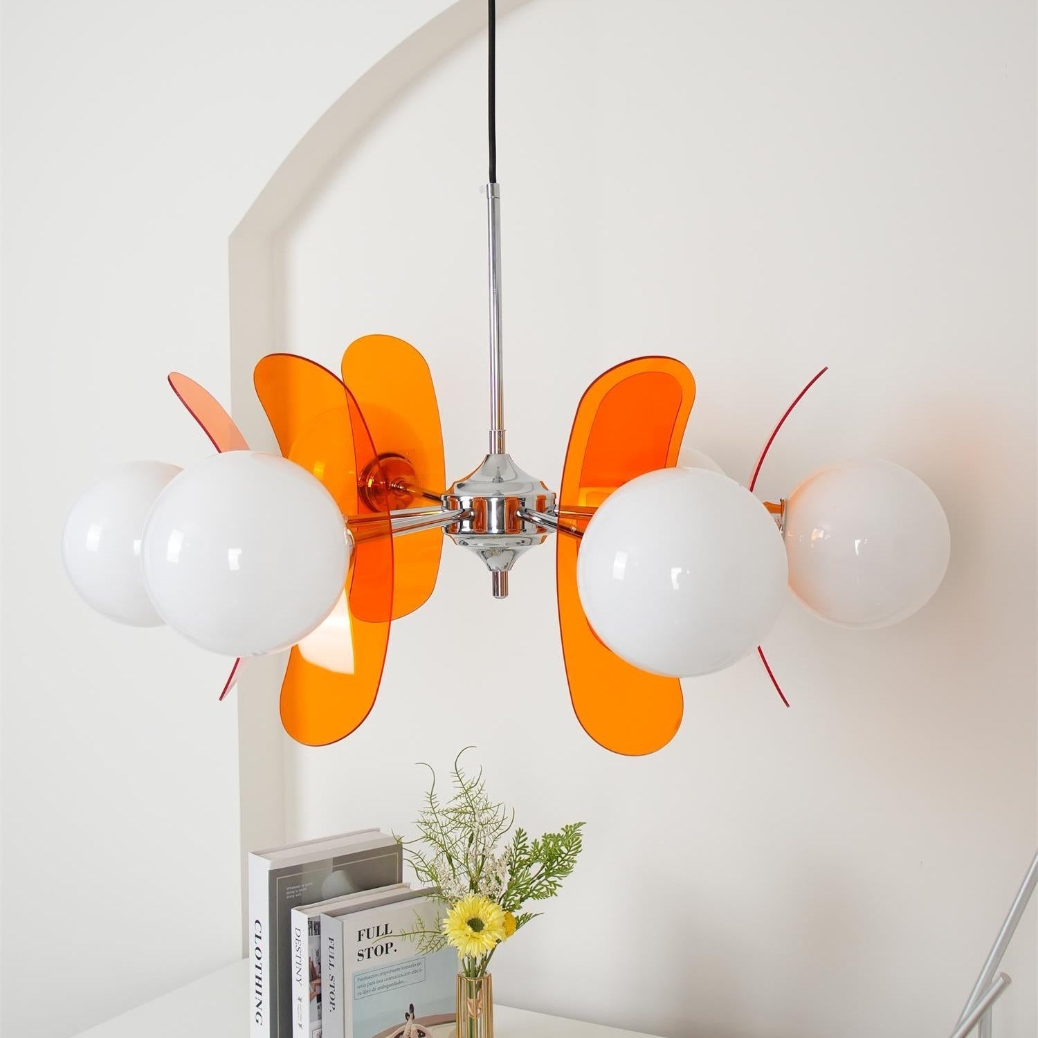 Prism Kreativer Sputnik Glas Kronleuchter Orange-Letslighting