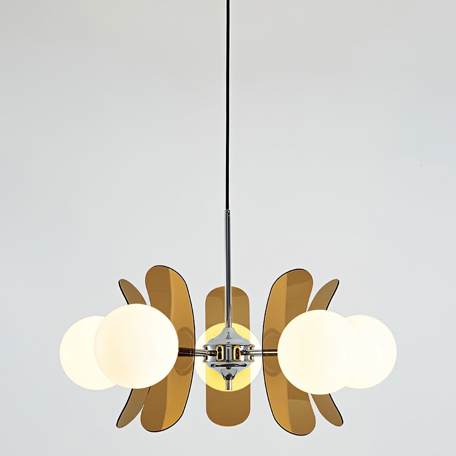 Prism Kreativer Sputnik Glas Kronleuchter Orange-Letslighting