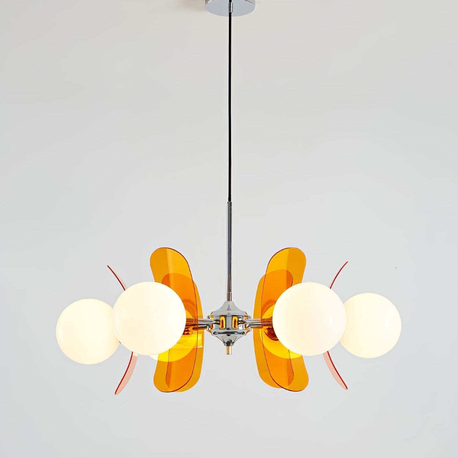Prism Kreativer Sputnik Glas Kronleuchter Orange-Letslighting