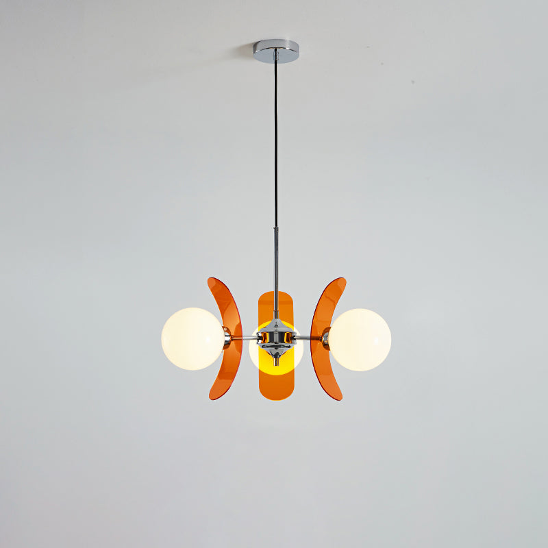 Prism Kreativer Sputnik Glas Kronleuchter Orange-Letslighting