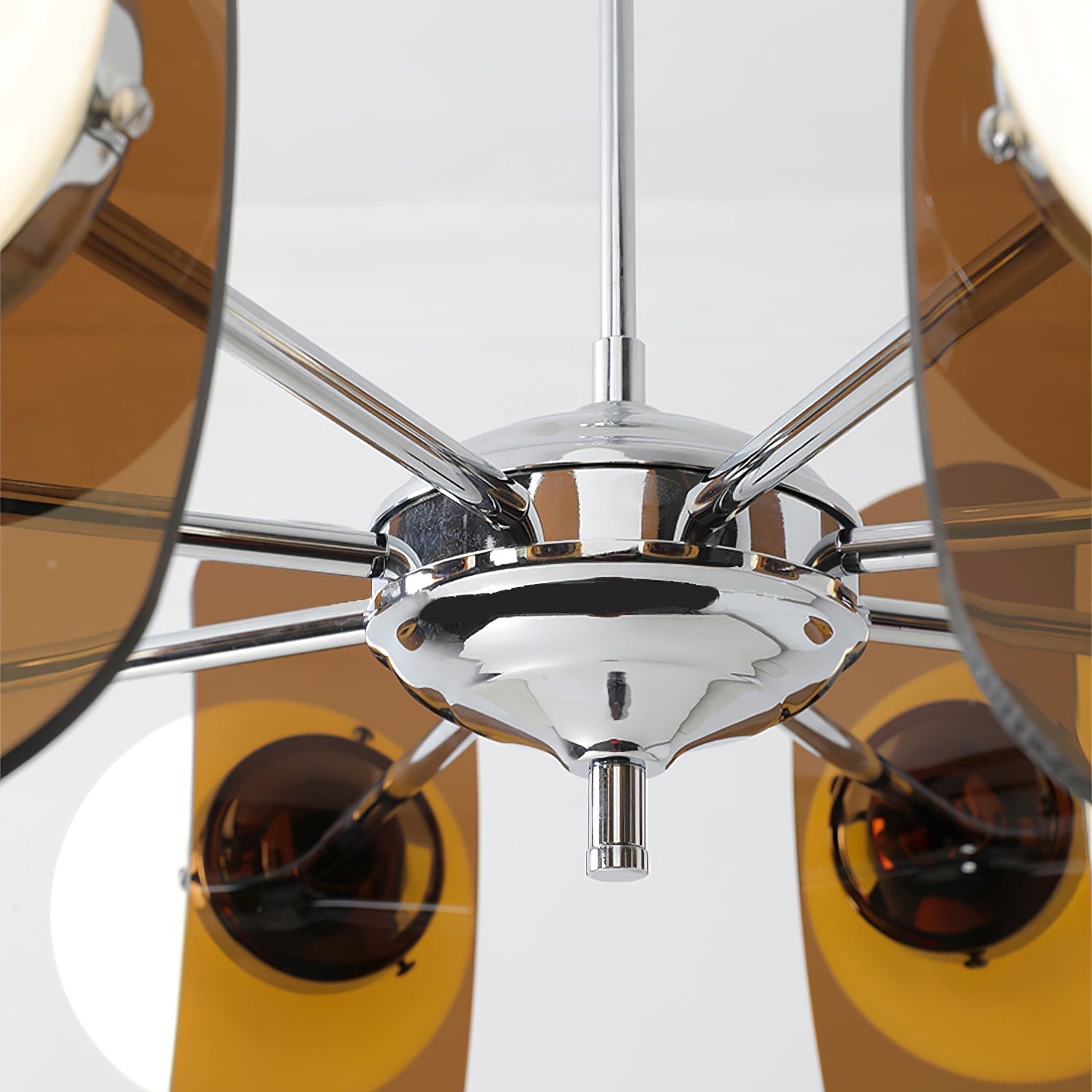 Prism Kreativer Sputnik Glas Kronleuchter Orange-Letslighting