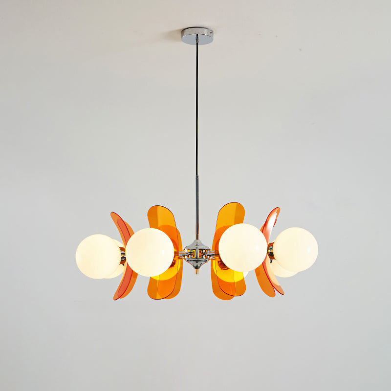 Prism Kreativer Sputnik Glas Kronleuchter Orange-Letslighting