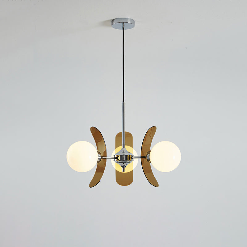 Prism Kreativer Sputnik Glas Kronleuchter Orange-Letslighting