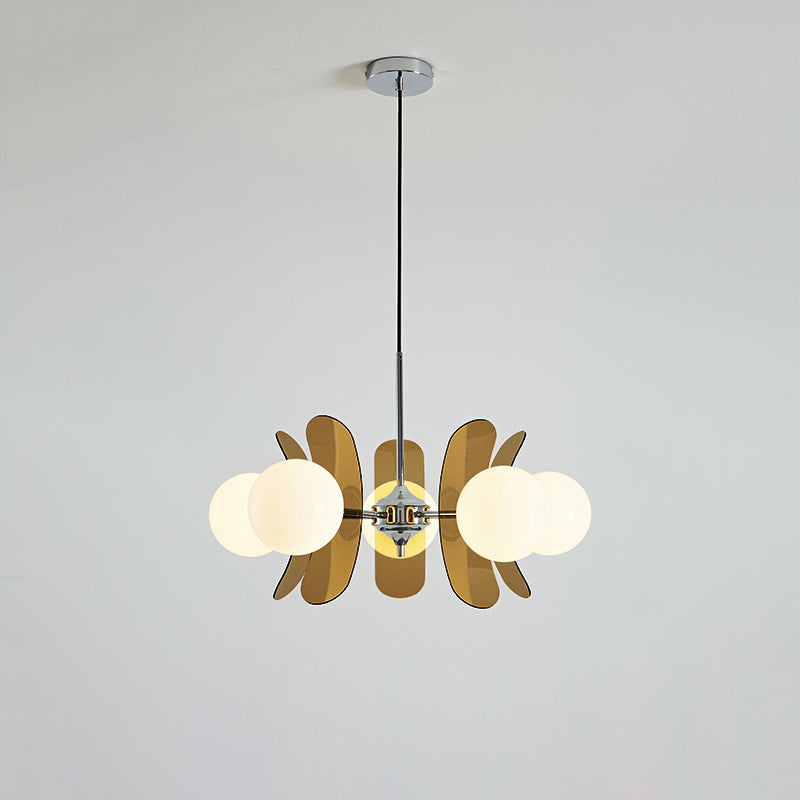 Prism Kreativer Sputnik Glas Kronleuchter Orange-Letslighting