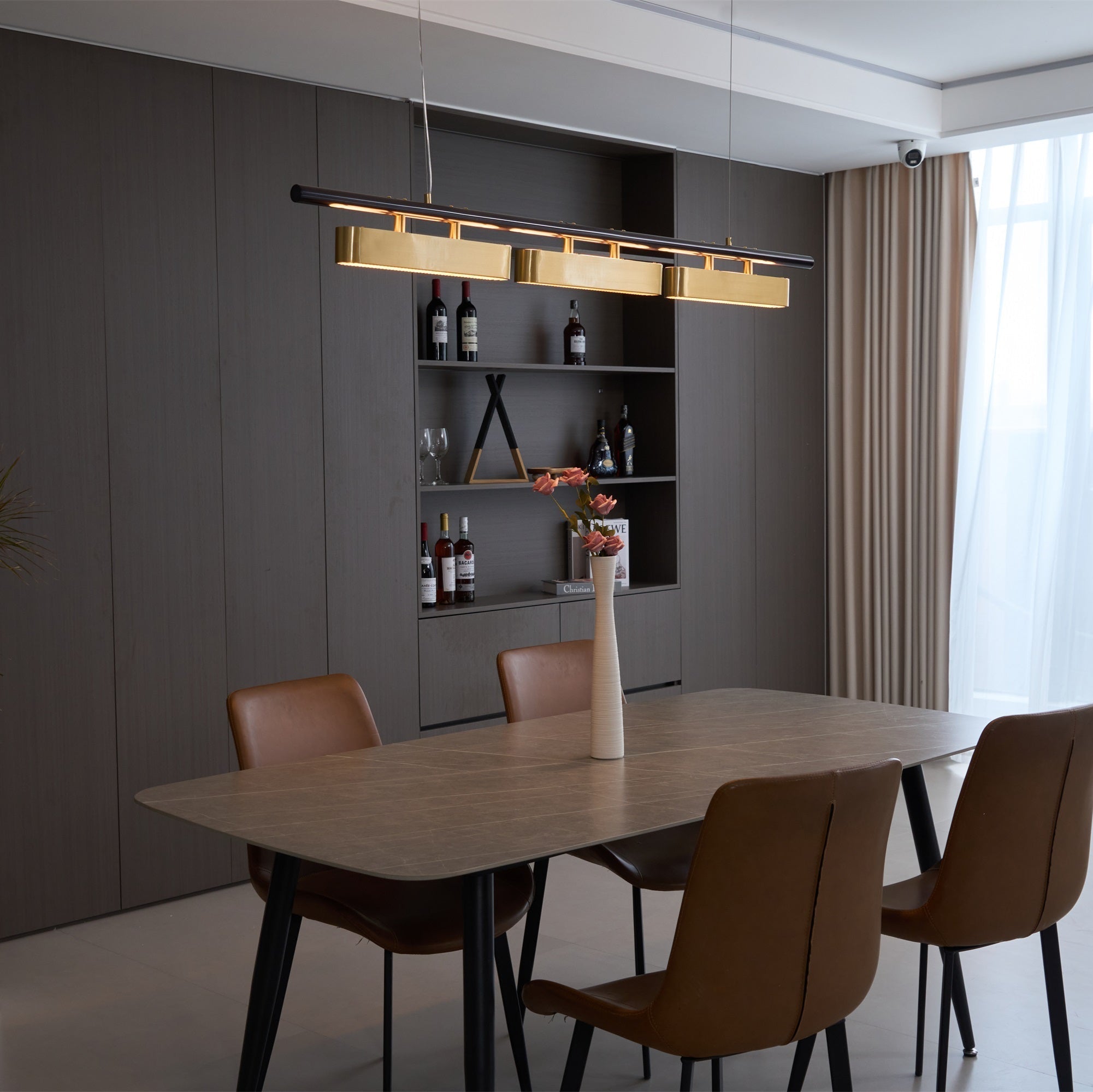 Elarain Pendelleuchte Messing Minimalistisch-Letslighting