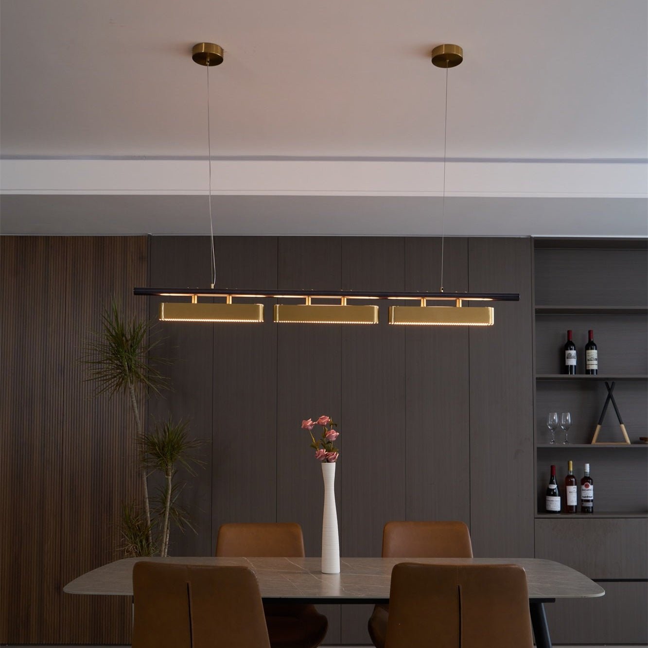 Elarain Pendelleuchte Messing Minimalistisch-Letslighting