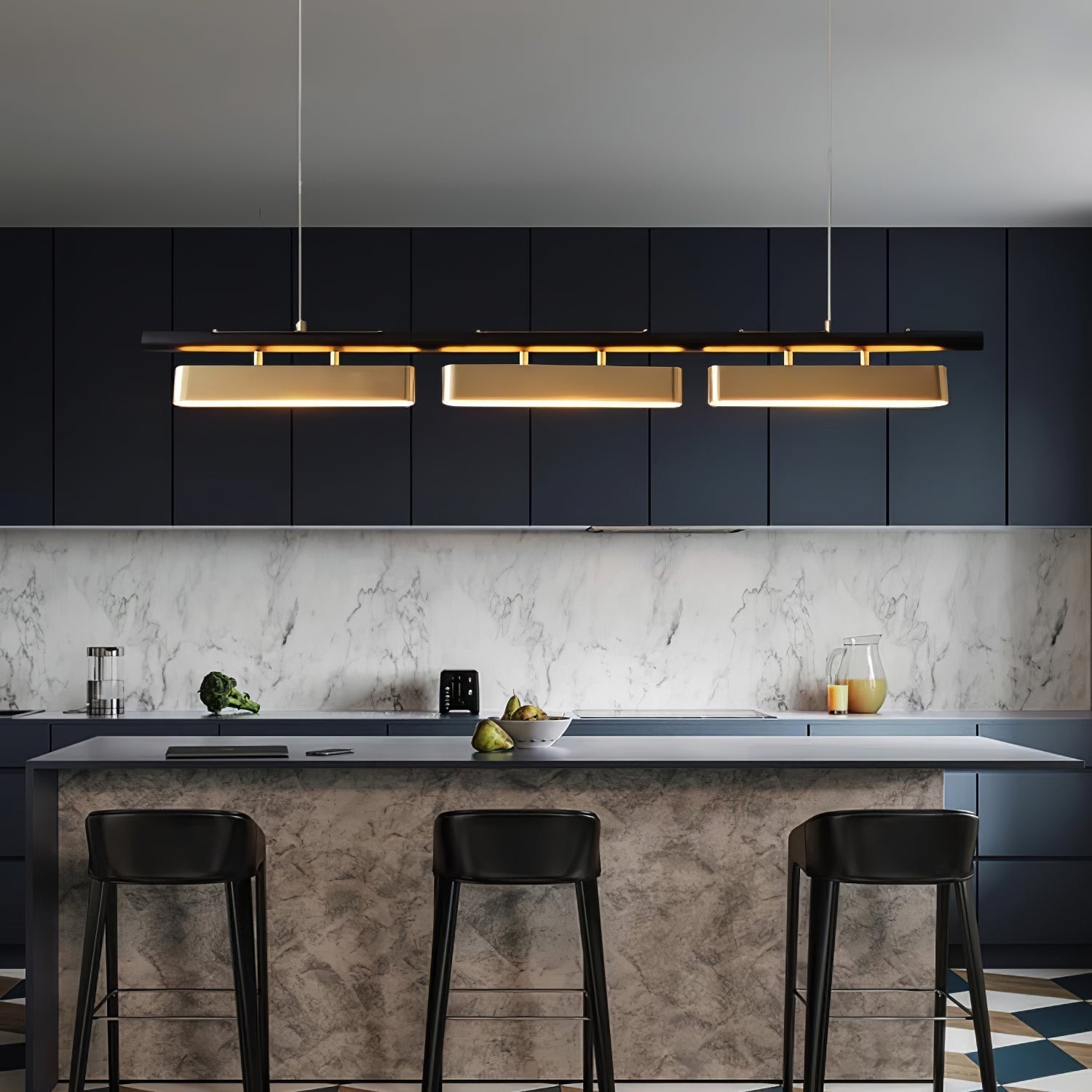 Elarain Pendelleuchte Messing Minimalistisch-Letslighting