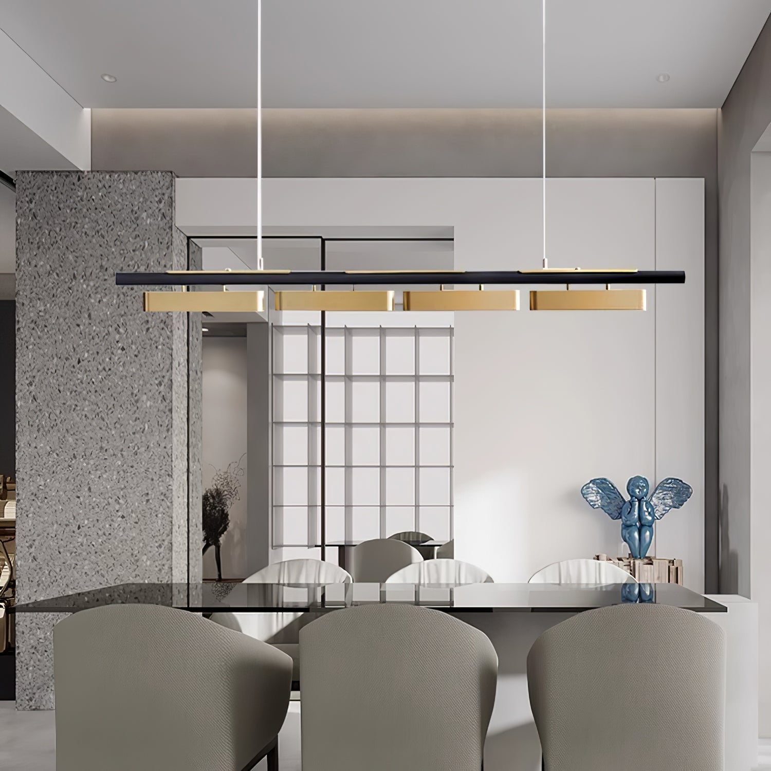 Elarain Pendelleuchte Messing Minimalistisch-Letslighting