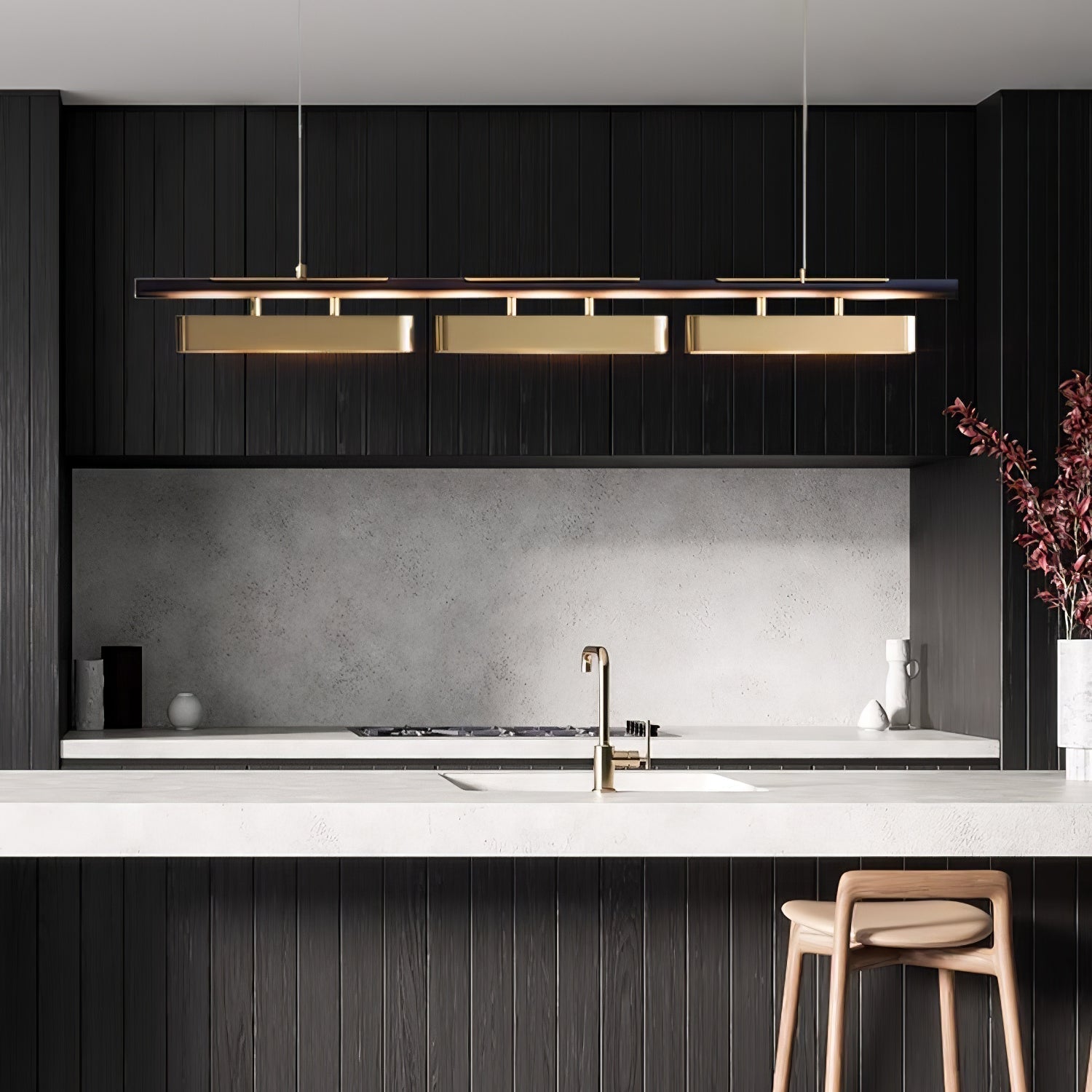 Elarain Pendelleuchte Messing Minimalistisch-Letslighting