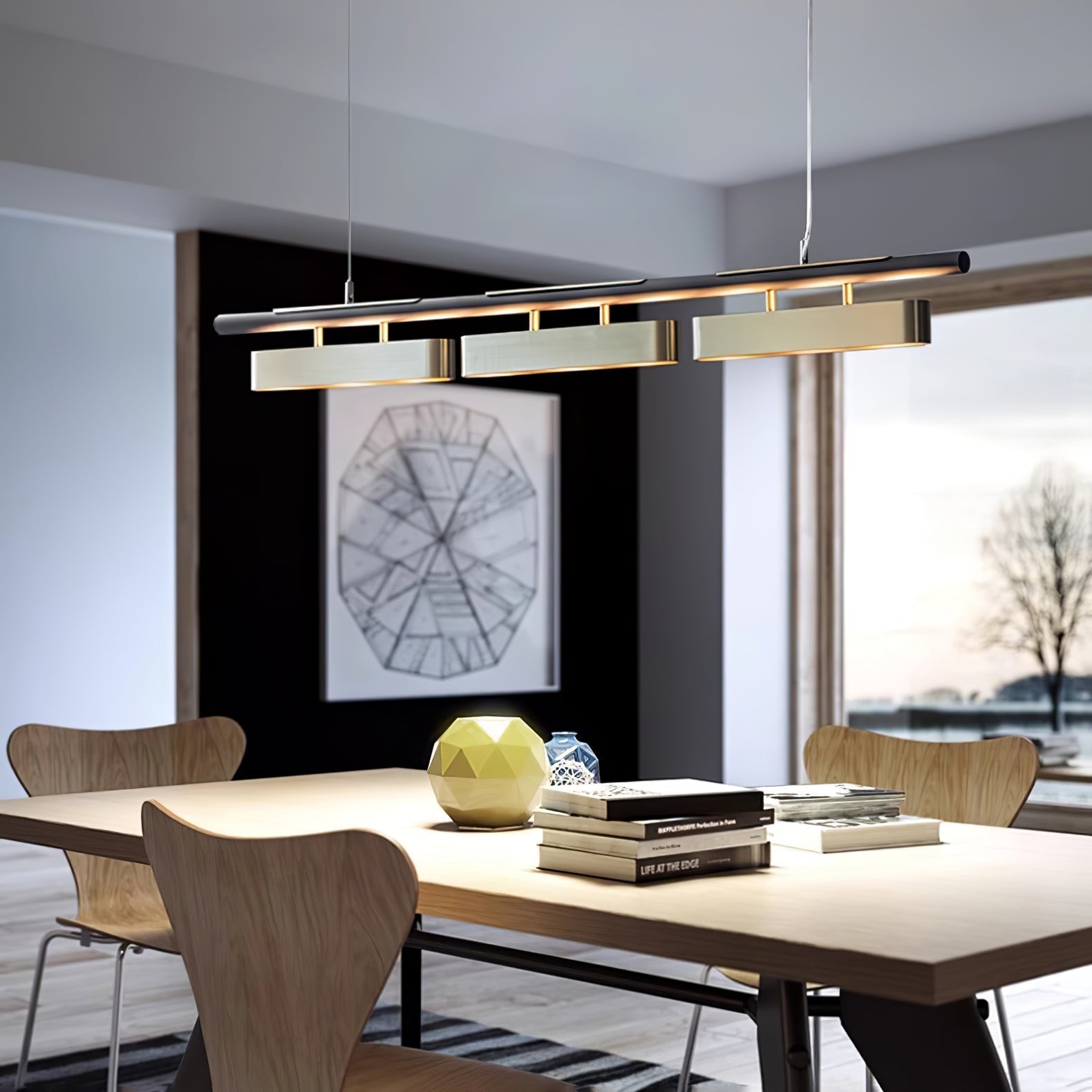 Elarain Pendelleuchte Messing Minimalistisch-Letslighting