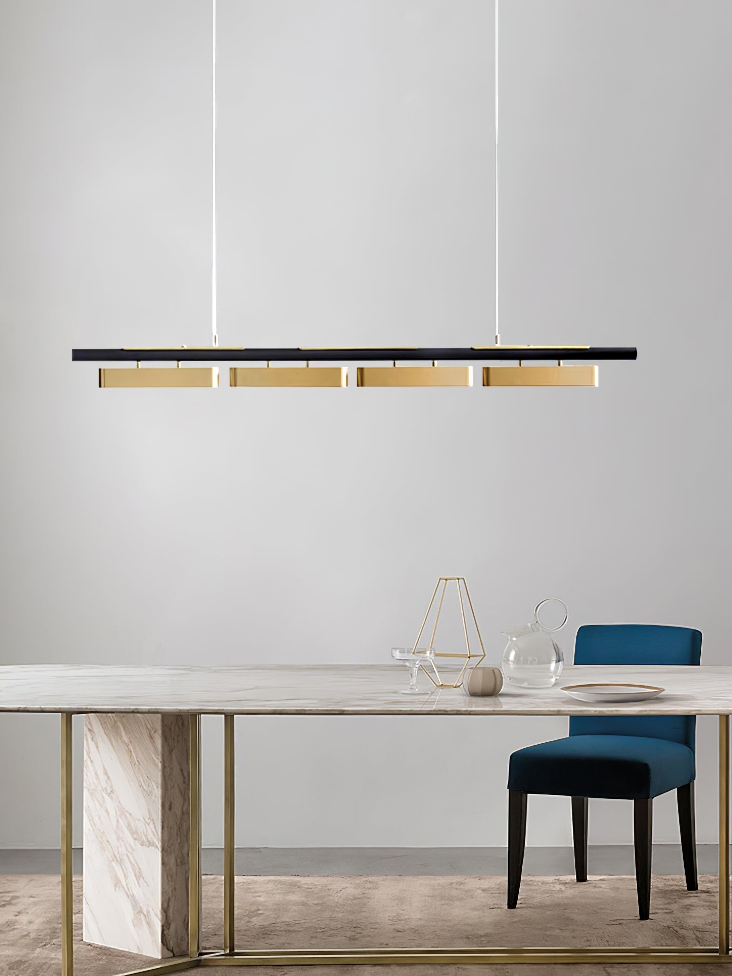 Elarain Pendelleuchte Messing Minimalistisch-Letslighting