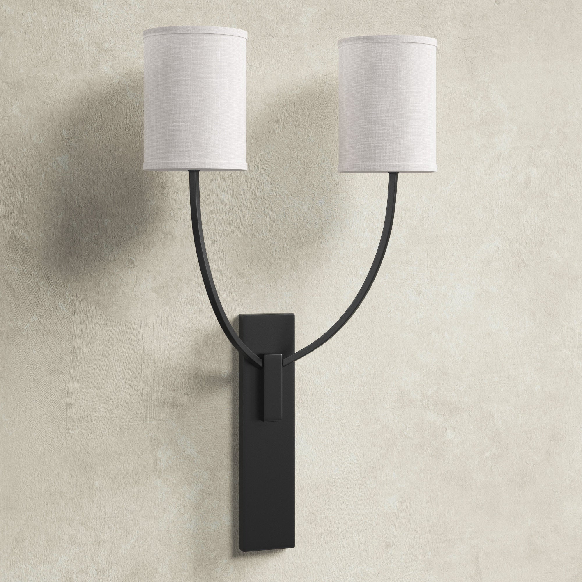Slate Moderne Wandleuchte aus Stoff-Letslighting