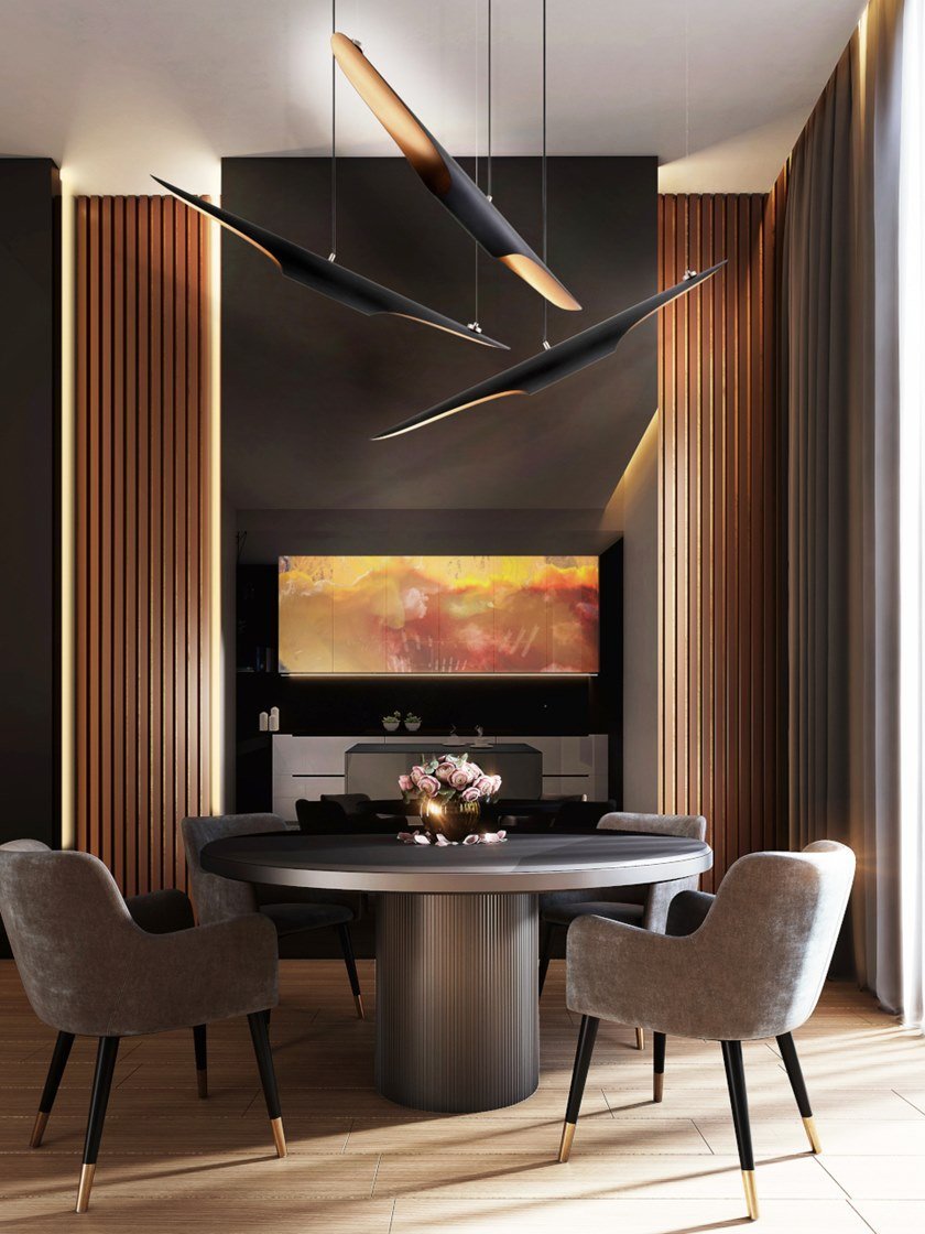 Coltrane Pipe Pendant Lights - Blowlighting