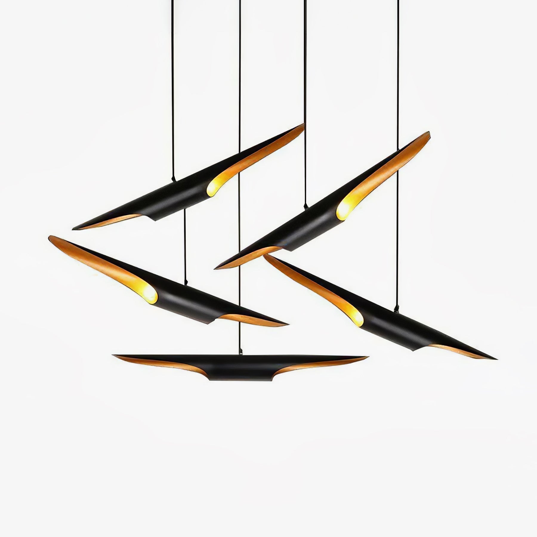 Coltrane Pipe Pendant Lights - Blowlighting
