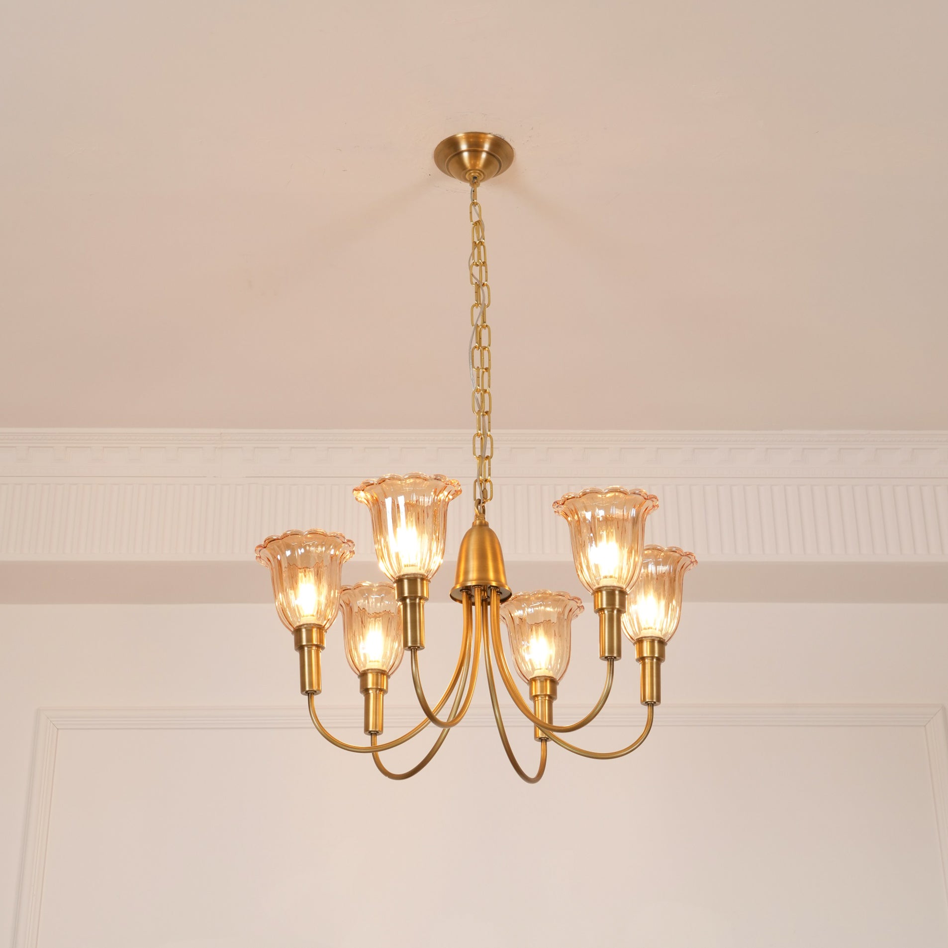 Tempo Vintage Art Messing Kronleuchter-Letslighting