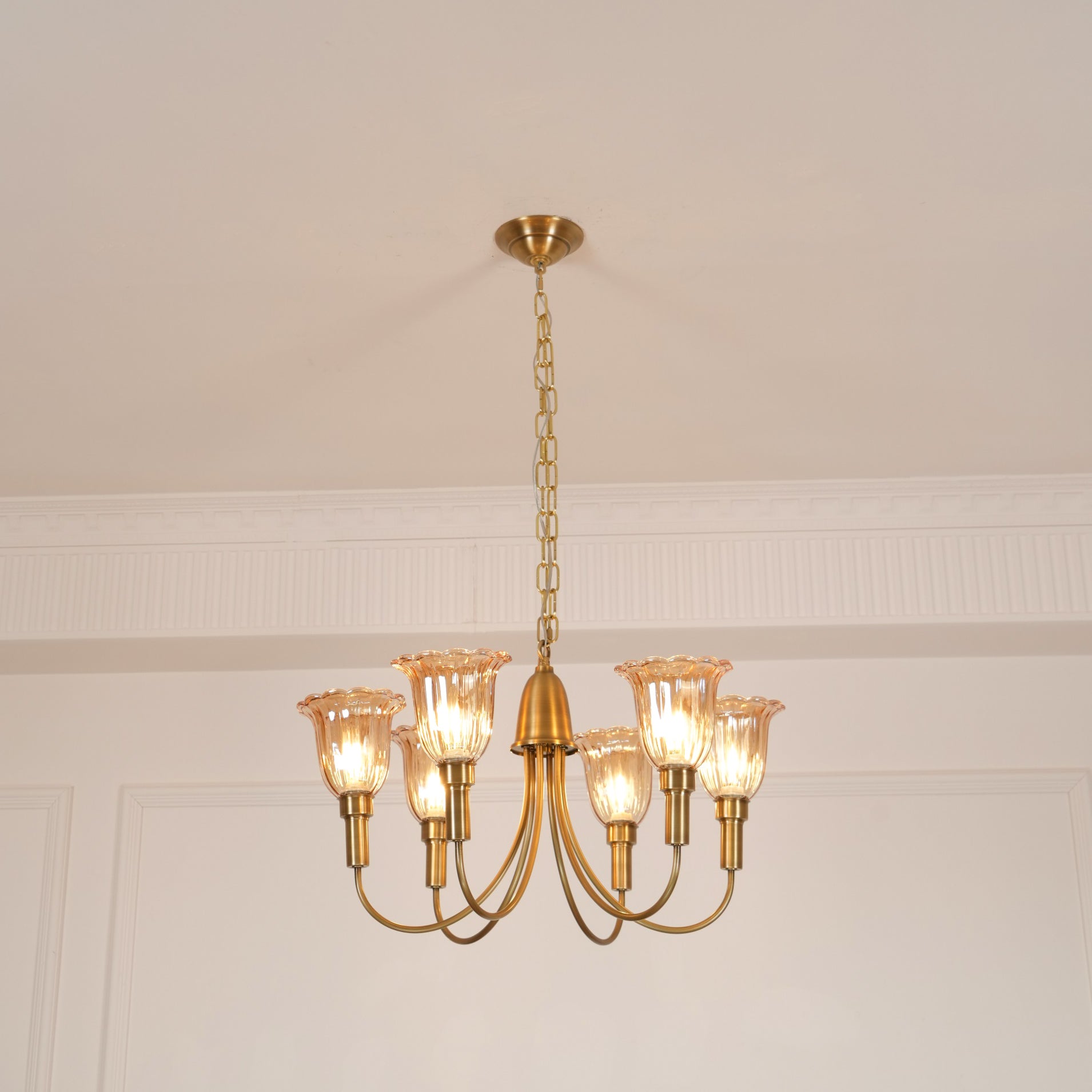Tempo Vintage Art Messing Kronleuchter-Letslighting