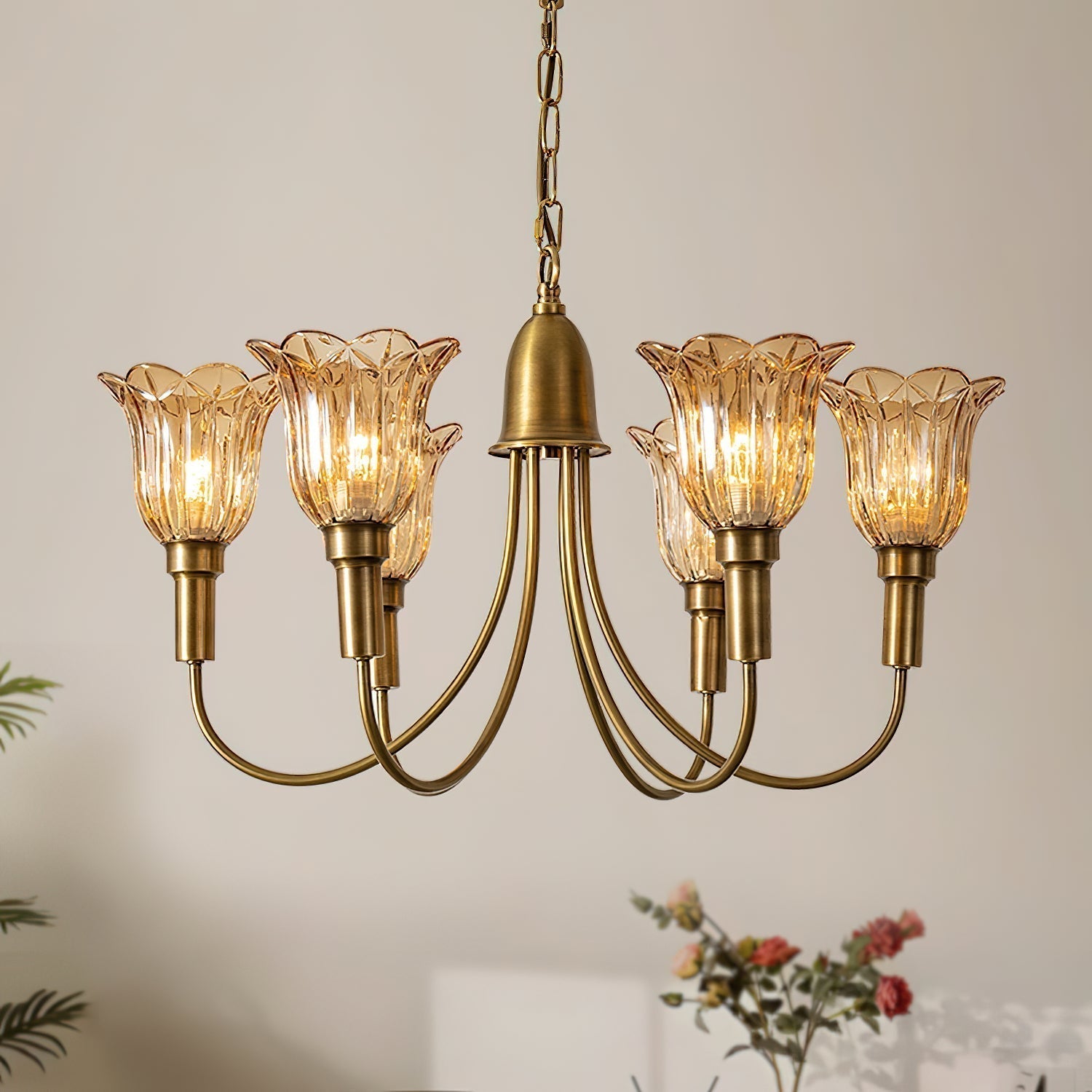 Tempo Vintage Art Messing Kronleuchter-Letslighting