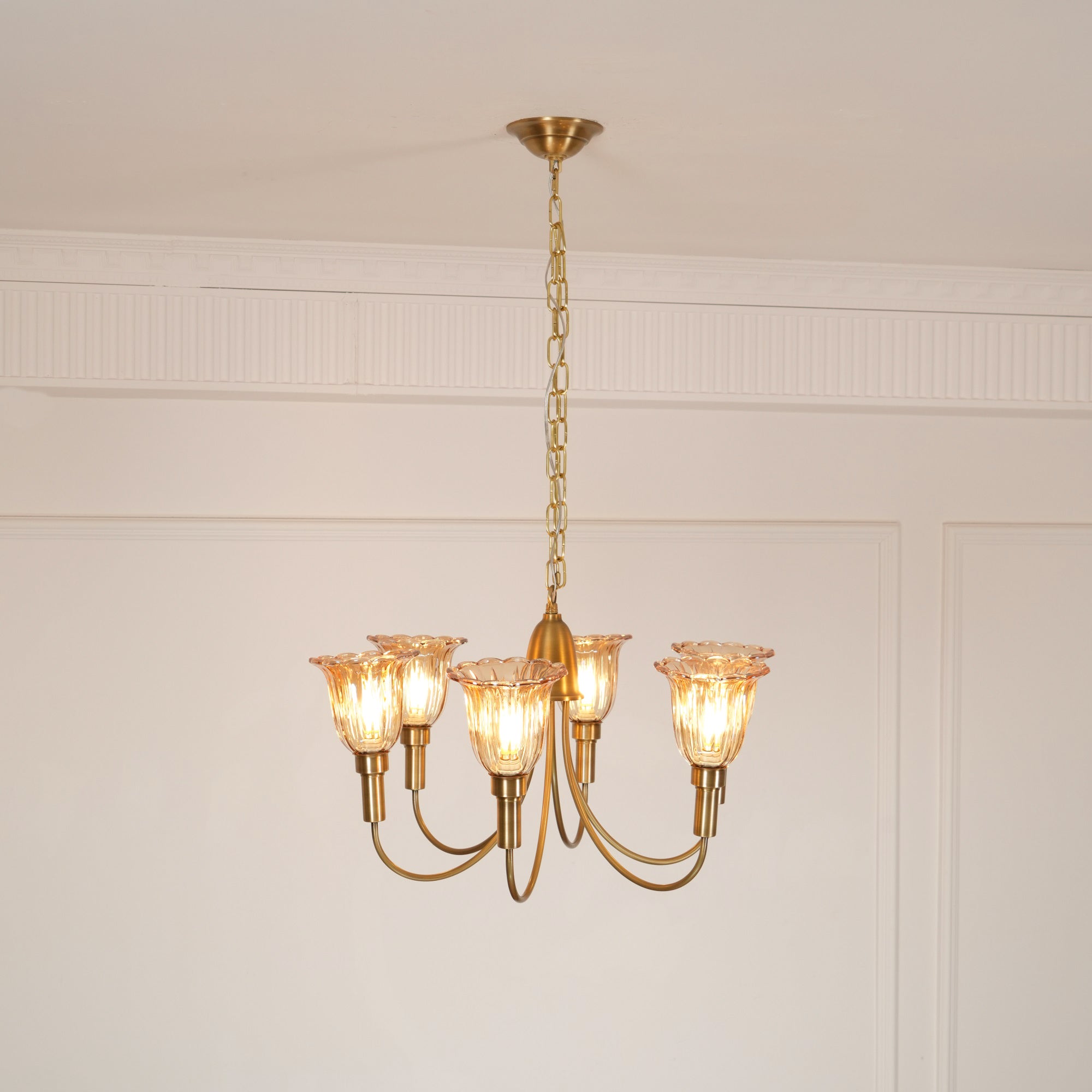 Tempo Vintage Art Messing Kronleuchter-Letslighting
