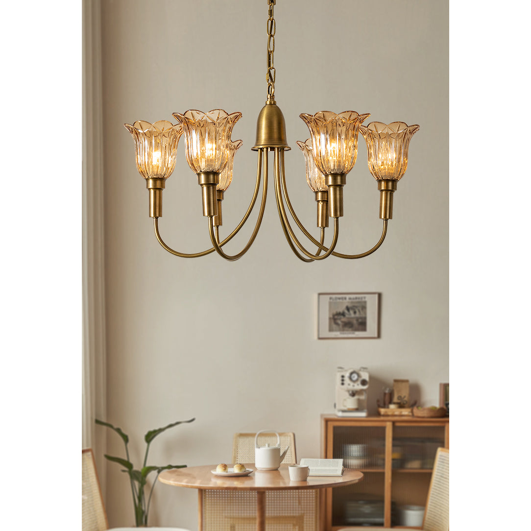 Tempo Vintage Art Messing Kronleuchter-Letslighting