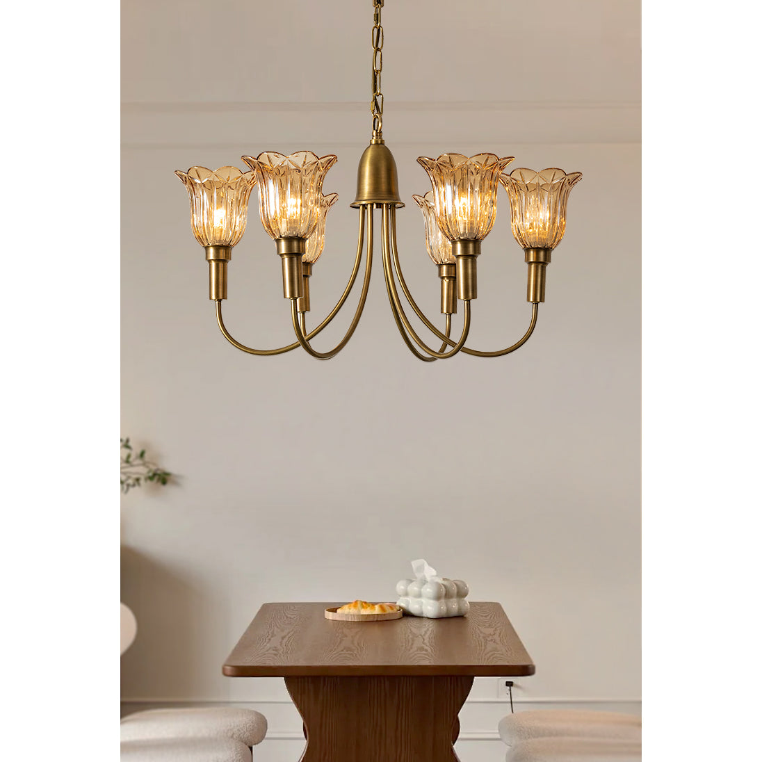 Tempo Vintage Art Messing Kronleuchter-Letslighting