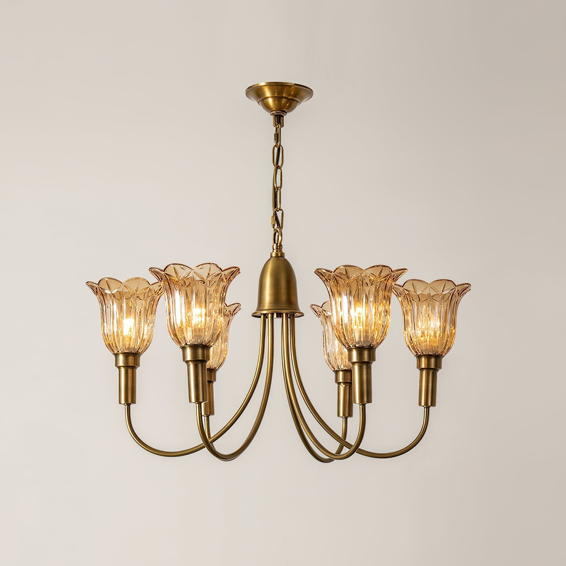 Tempo Vintage Art Messing Kronleuchter-Letslighting