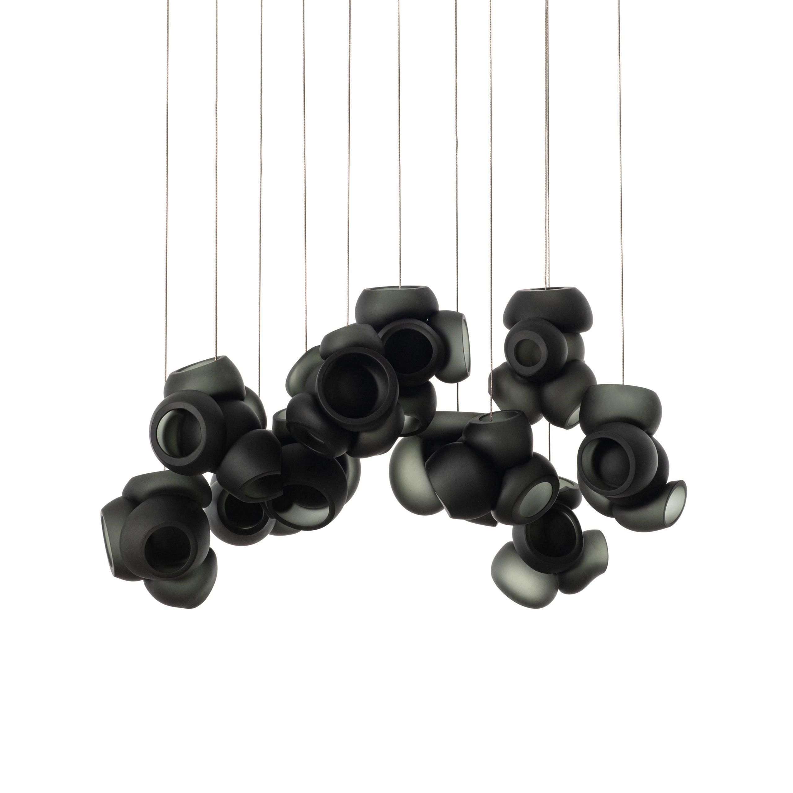 Zamarir Bubbles Cluster Metal Glass Pendant Light - Blowlighting