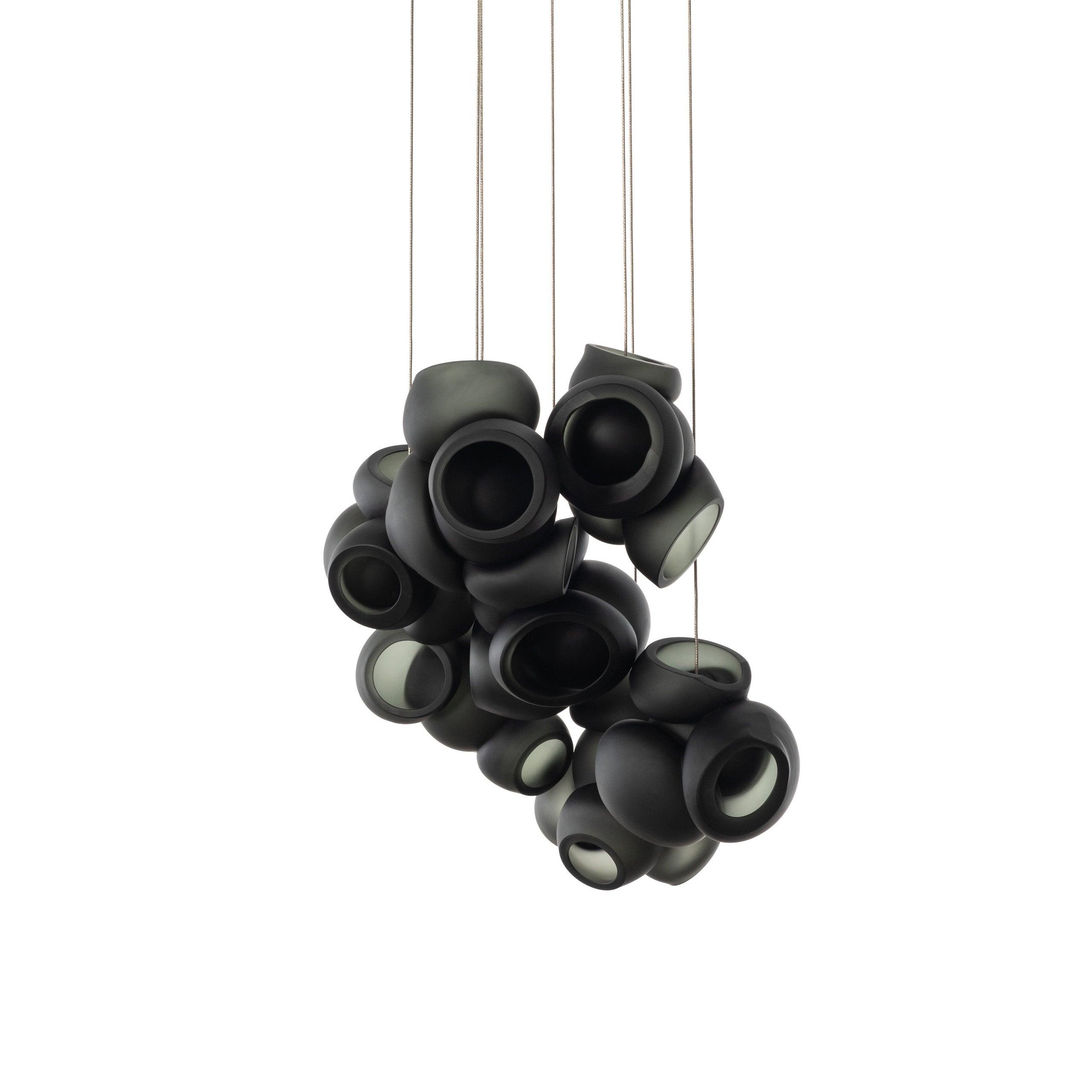 Zamarir Bubbles Cluster Metal Glass Pendant Light - Blowlighting