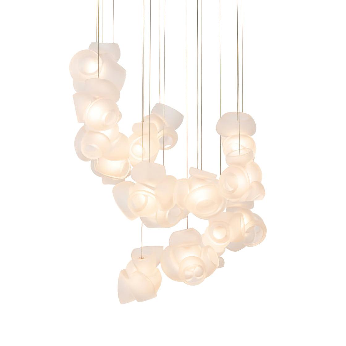 Zamarir Bubbles Cluster Metal Glass Pendant Light - Blowlighting