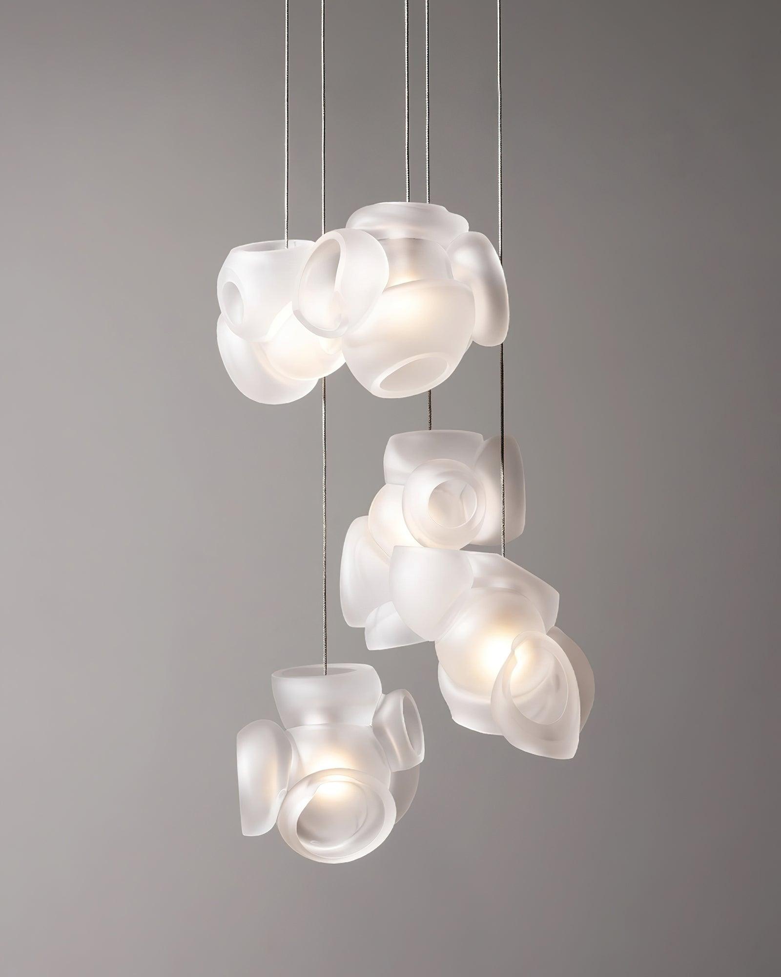 Zamarir Bubbles Cluster Metal Glass Pendant Light - Blowlighting