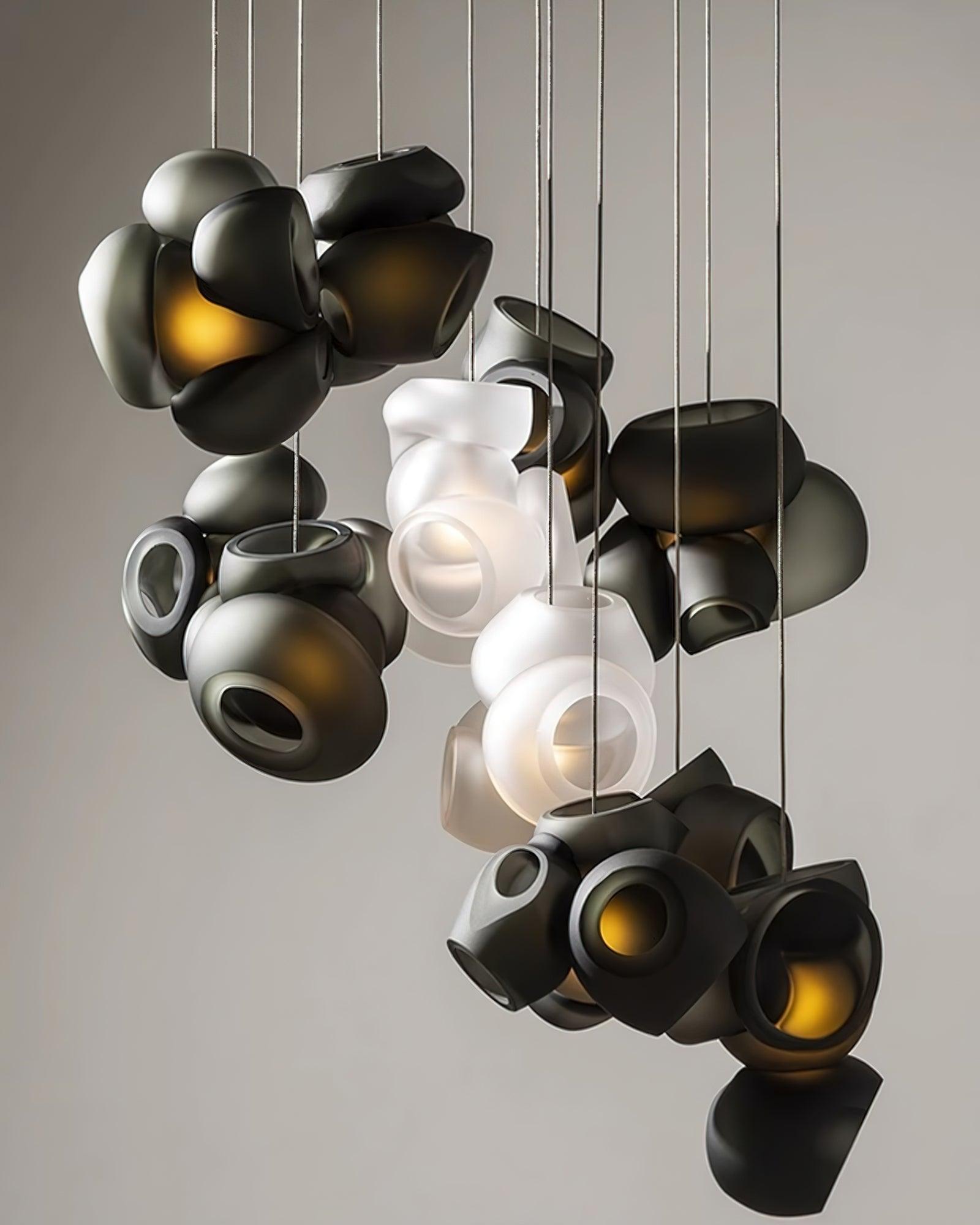 Zamarir Bubbles Cluster Metal Glass Pendant Light - Blowlighting