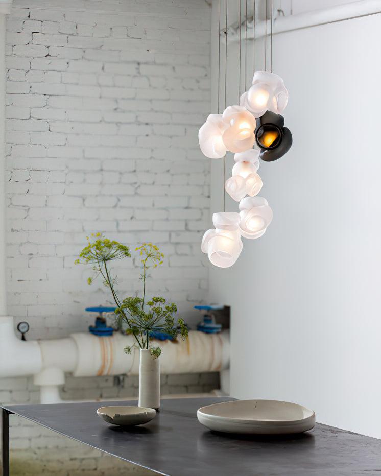 Zamarir Bubbles Cluster Metal Glass Pendant Light - Blowlighting