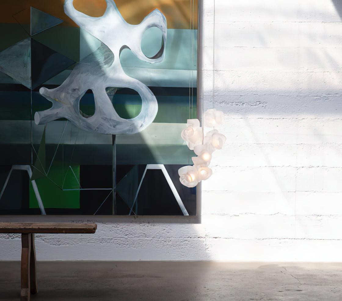 Zamarir Bubbles Cluster Metal Glass Pendant Light - Blowlighting