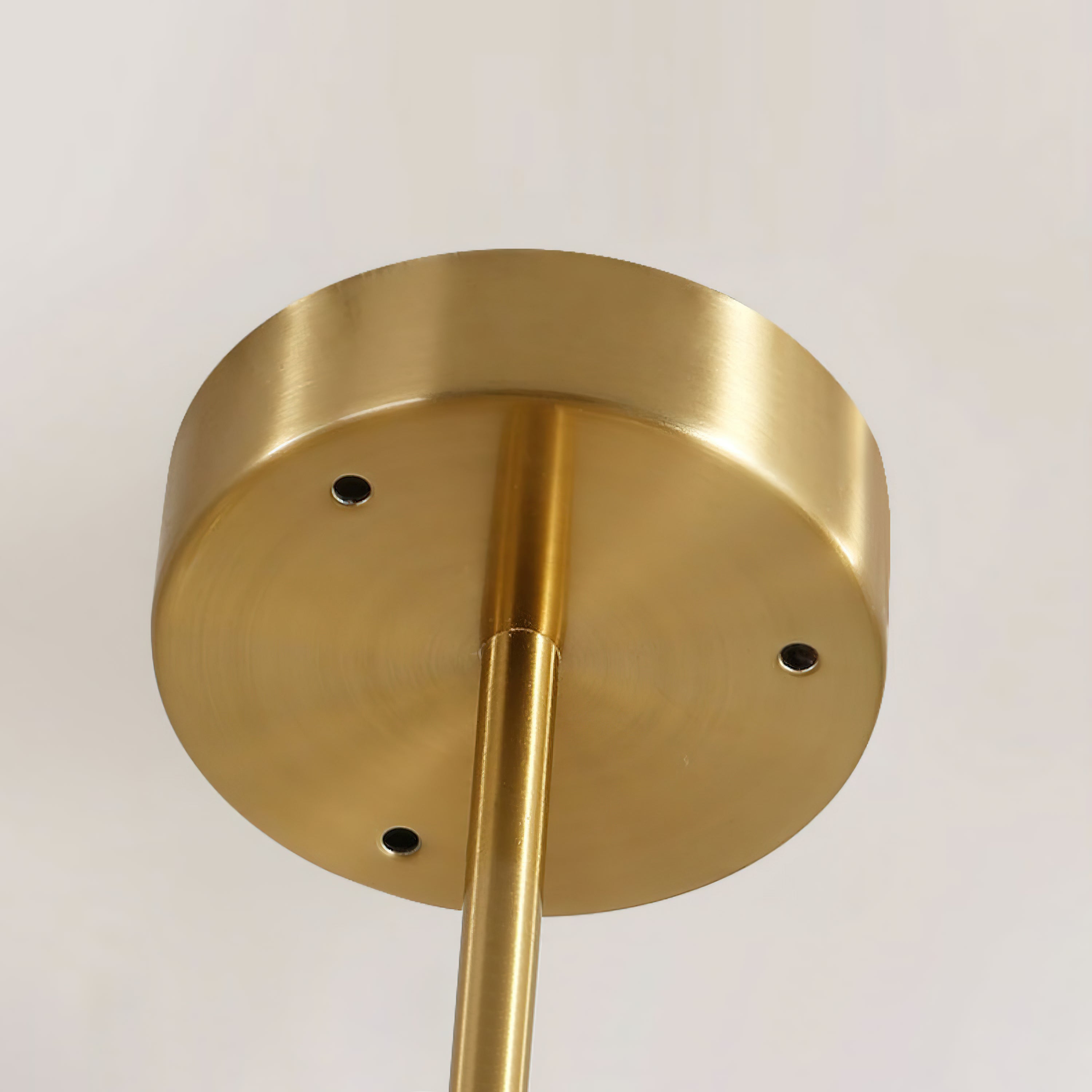 Ultra Modern Minimalist Brass Metal Glass Chandelier - Letslighting