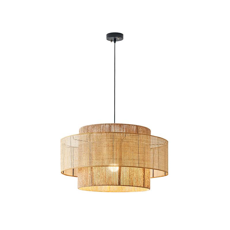 Ulshayra Konzentrisch Rattan Pendelleuchte-Letslighting