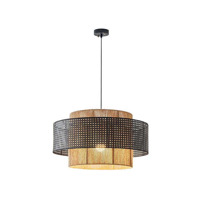 Ulshayra Konzentrisch Rattan Pendelleuchte-Letslighting