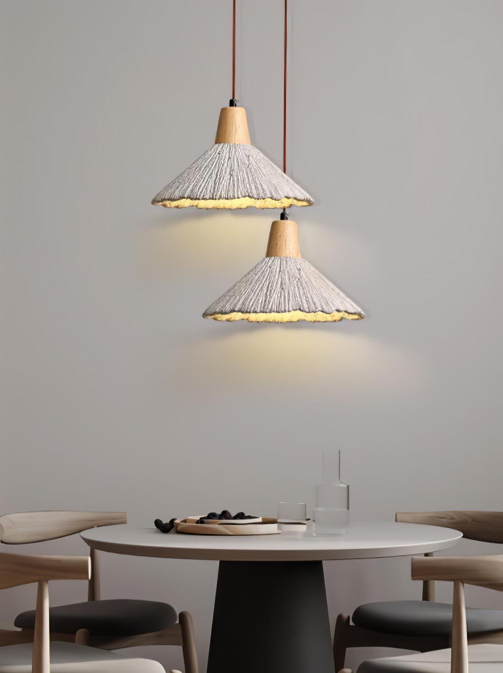 Solara Beton Falten Pendelleuchte-Letslighting