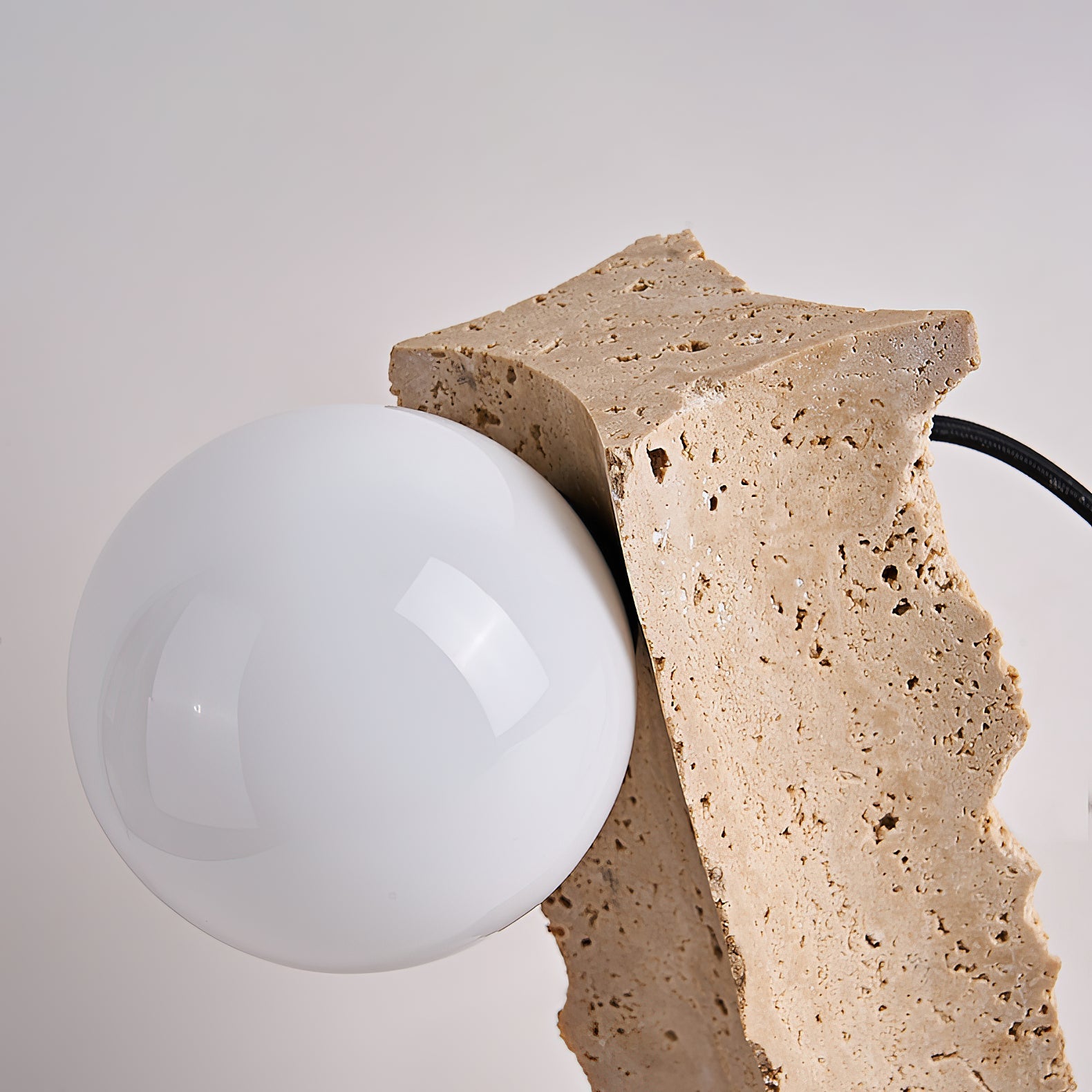 Conduit Travertine Table Lamp - Letslighting
