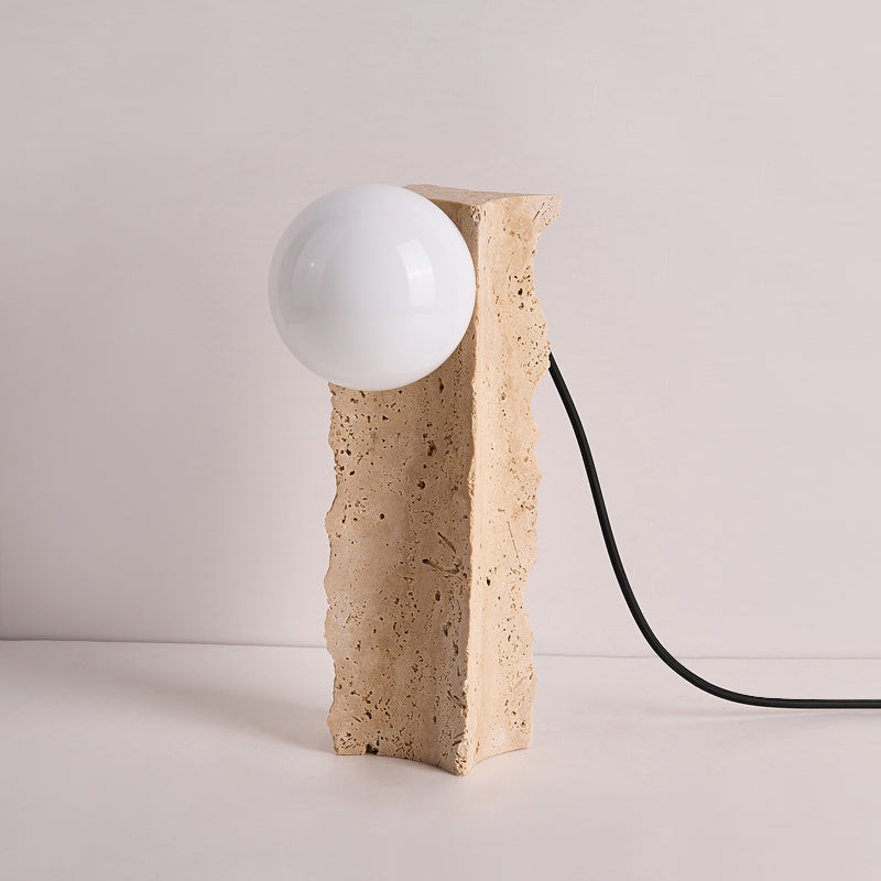 Conduit Travertine Table Lamp - Letslighting