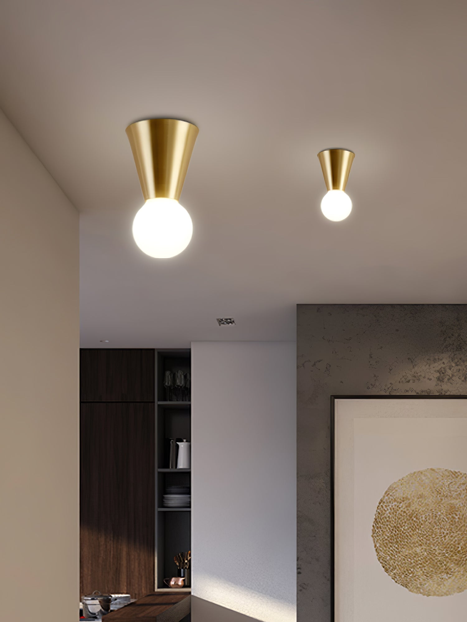 Nycareth Moderne Minimalistische Deckenleuchte aus Glas-Letslighting