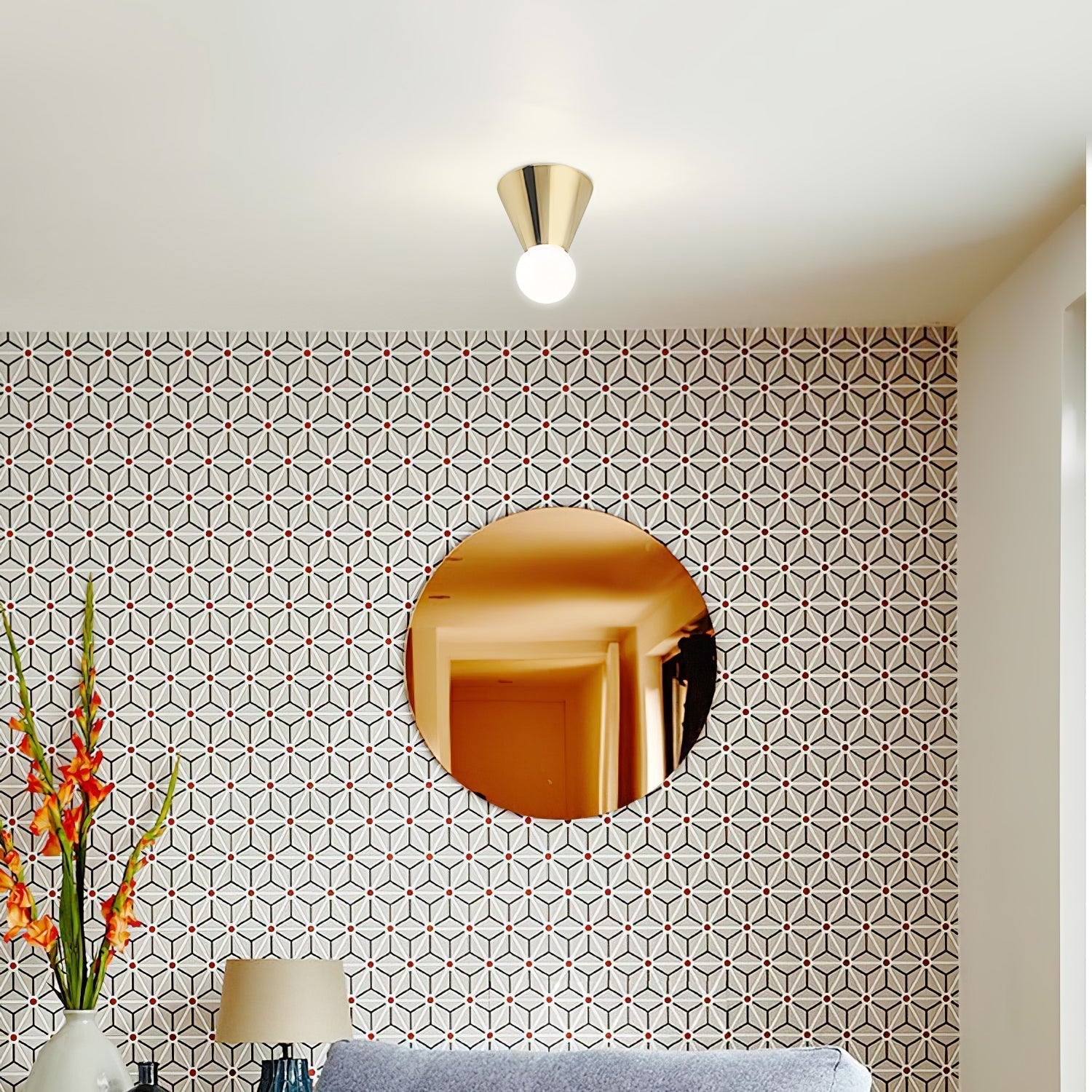 Nycareth Moderne Minimalistische Deckenleuchte aus Glas-Letslighting