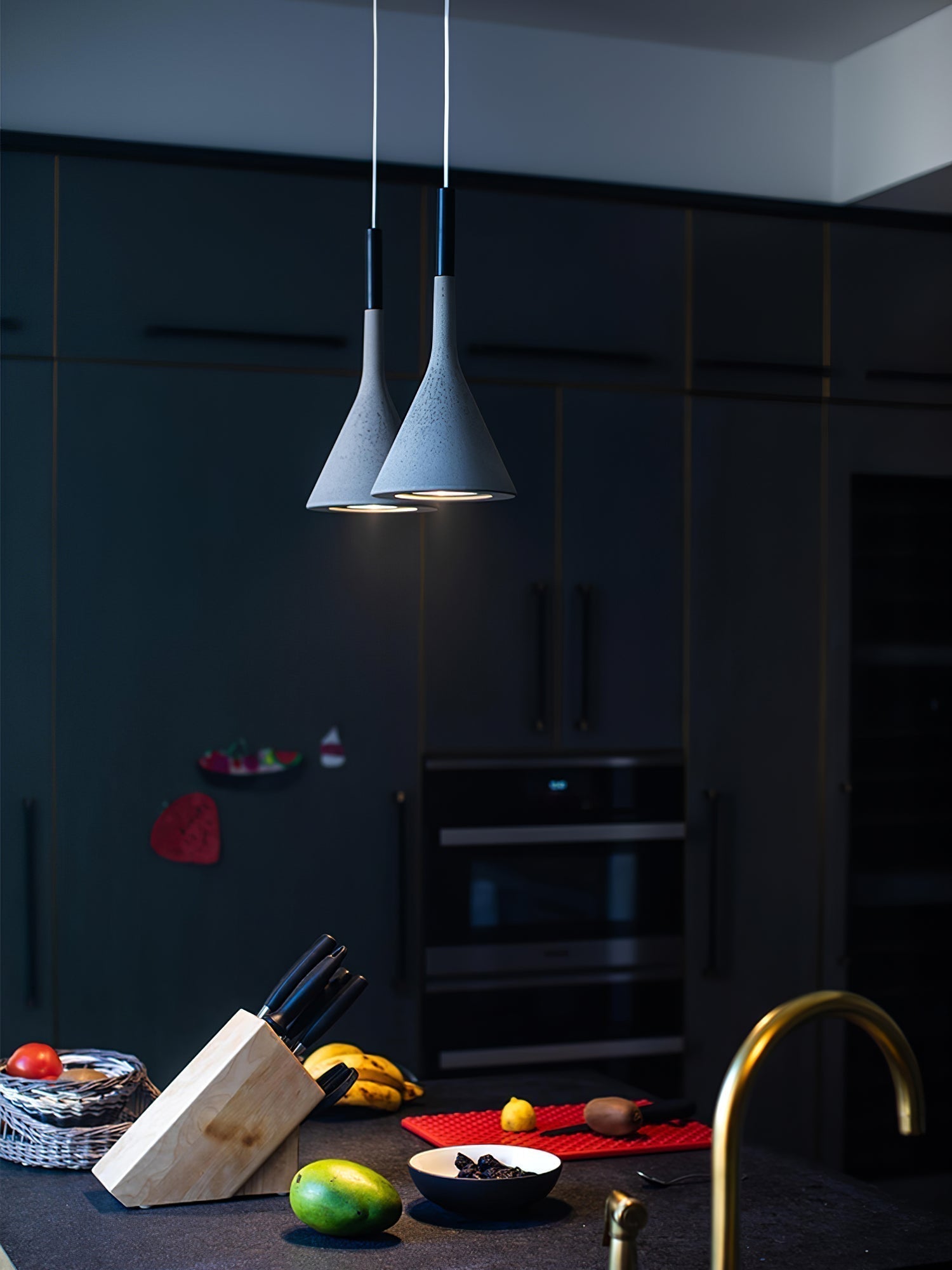 Conical Concrete Pendant Light - Blowlighting