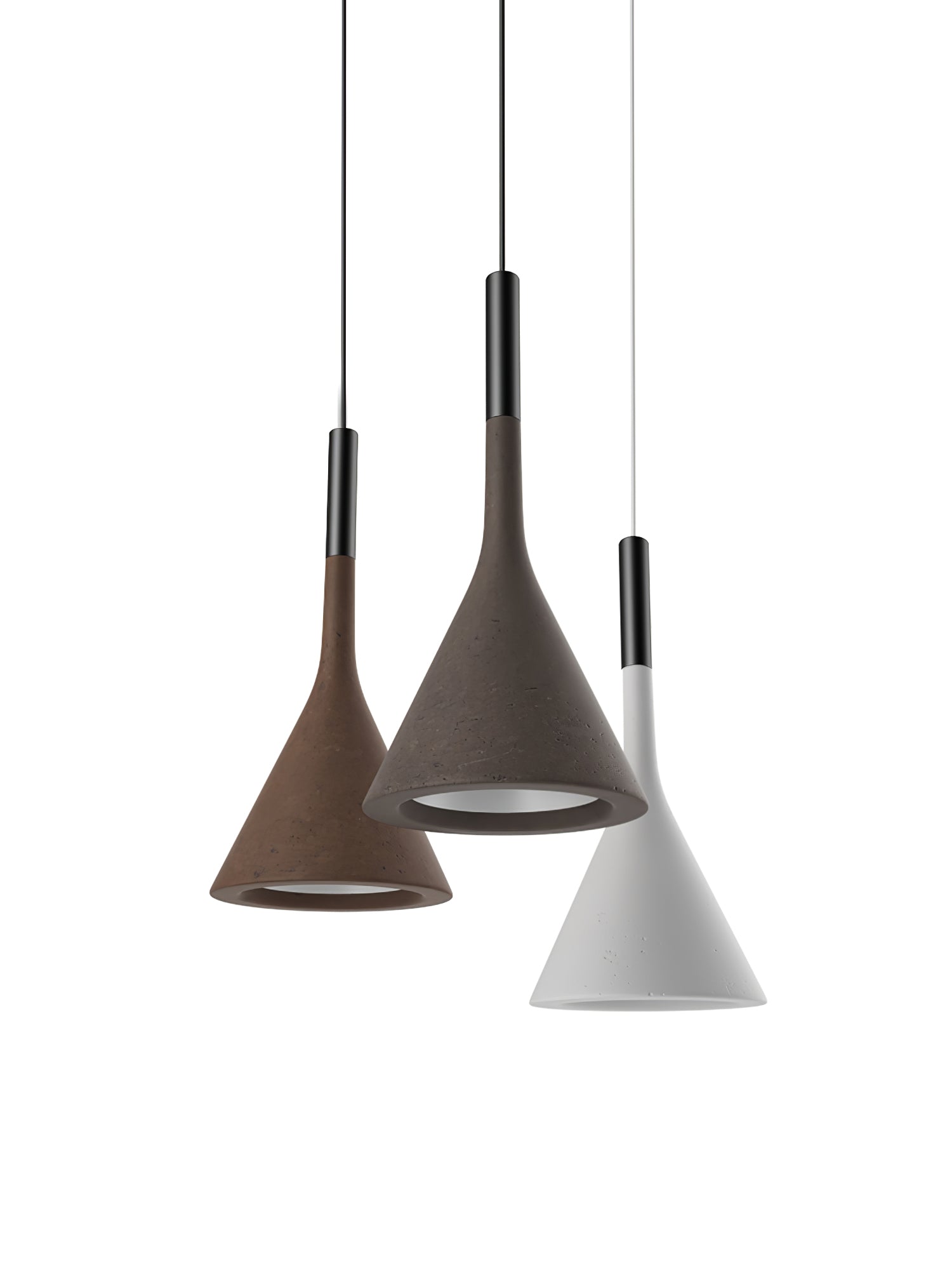 Conical Concrete Pendant Light - Blowlighting