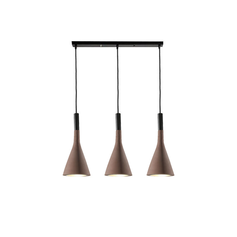 Conical Concrete Pendant Light - Blowlighting