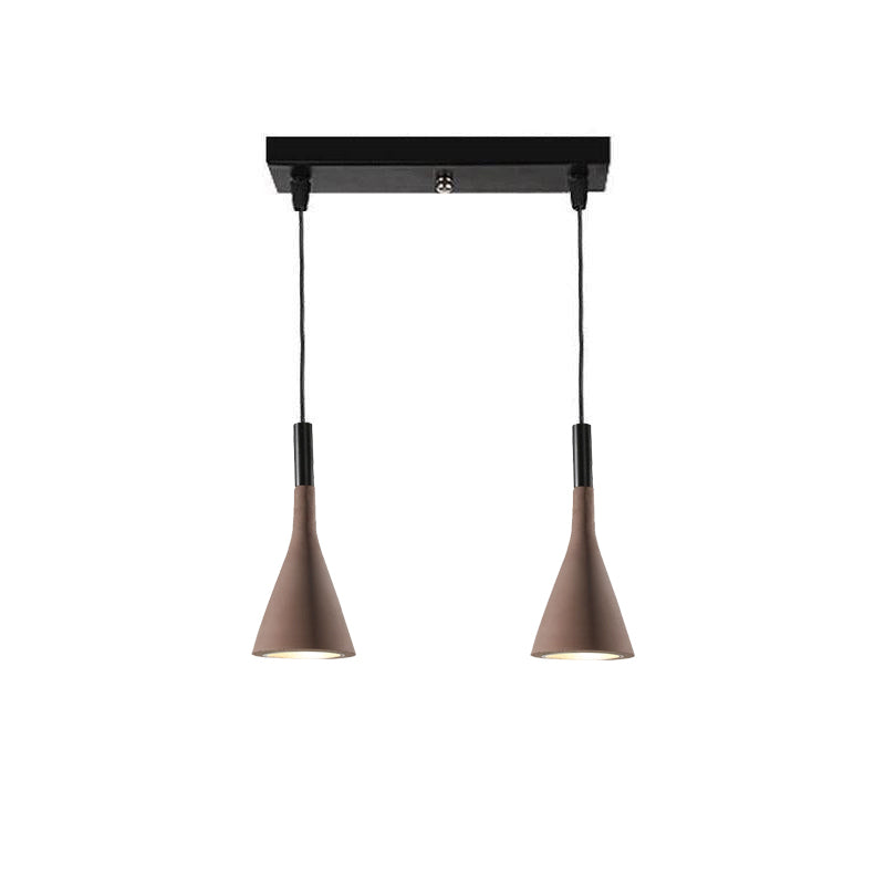 Conical Concrete Pendant Light - Blowlighting