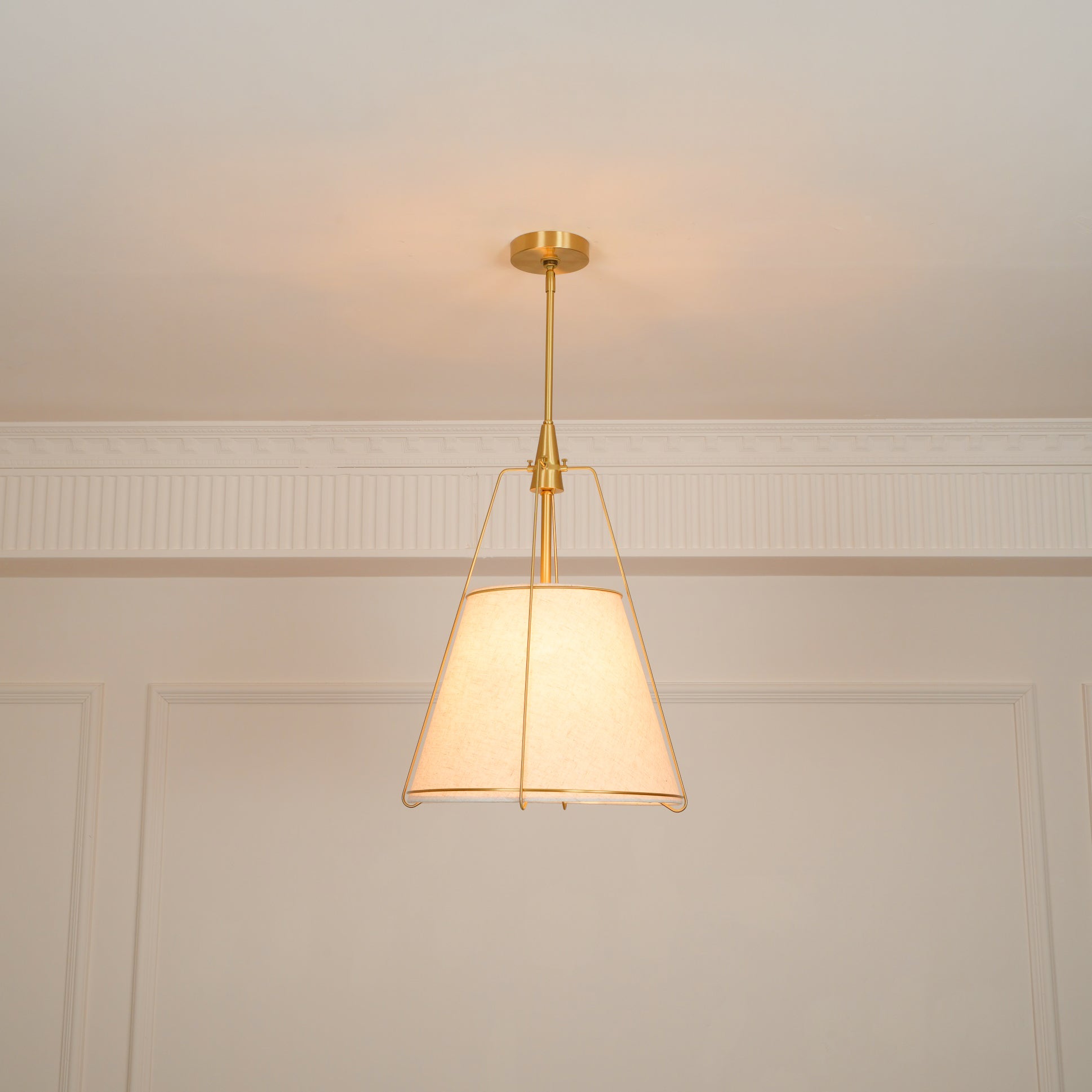 Veshaa Vintage Industrial Trommel Stoff Pendelleuchte-Letslighting