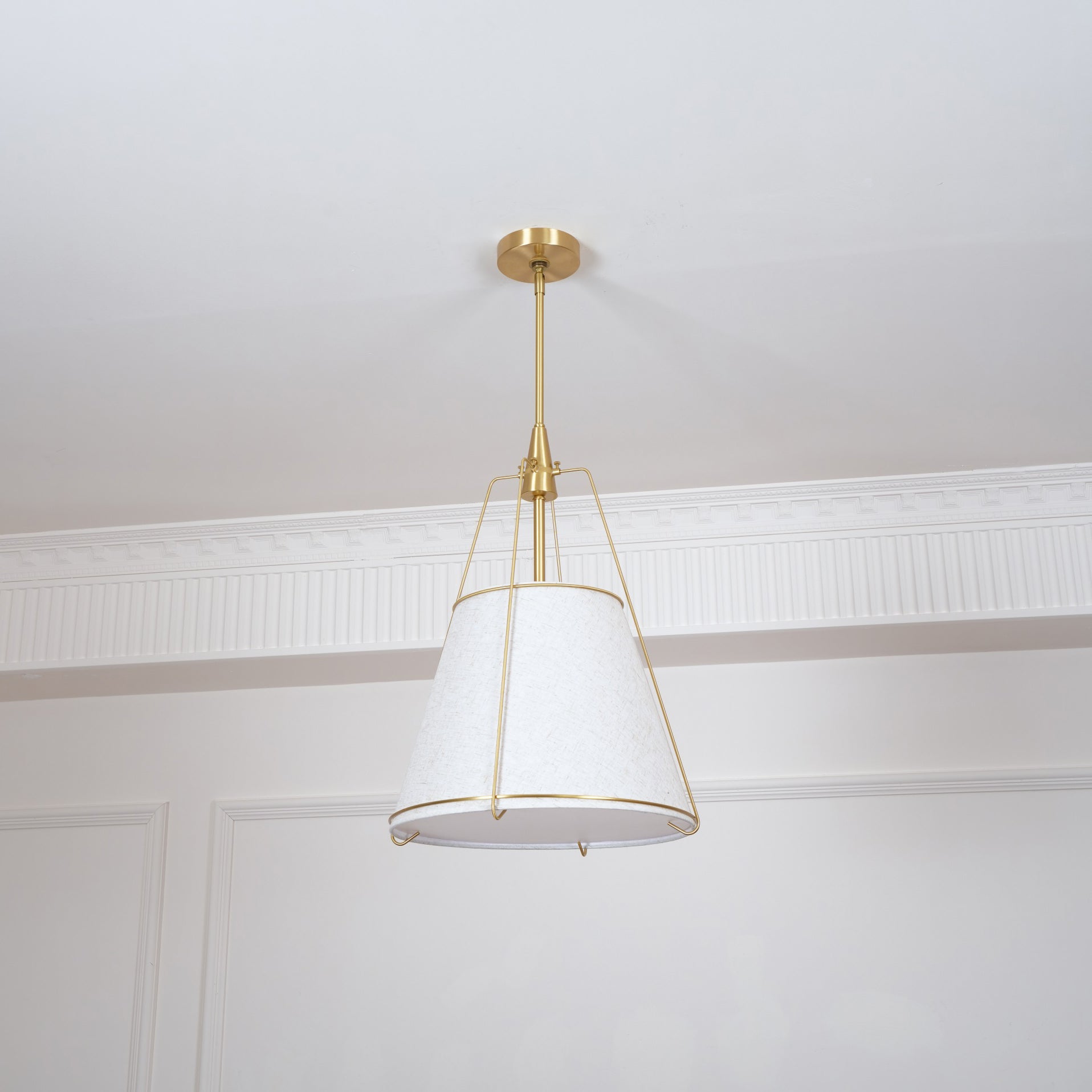 Veshaa Vintage Industrial Trommel Stoff Pendelleuchte-Letslighting