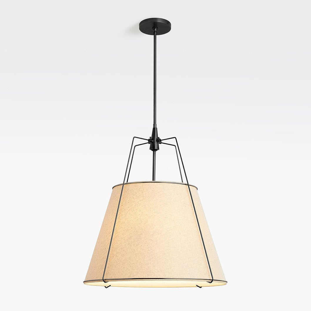 Veshaa Vintage Industrial Trommel Stoff Pendelleuchte-Letslighting