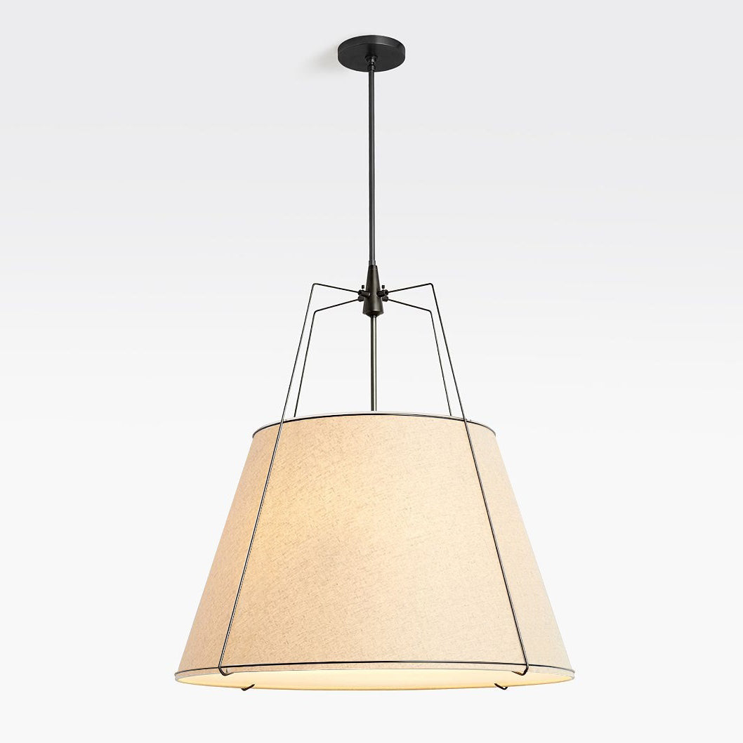 Veshaa Vintage Industrial Trommel Stoff Pendelleuchte-Letslighting