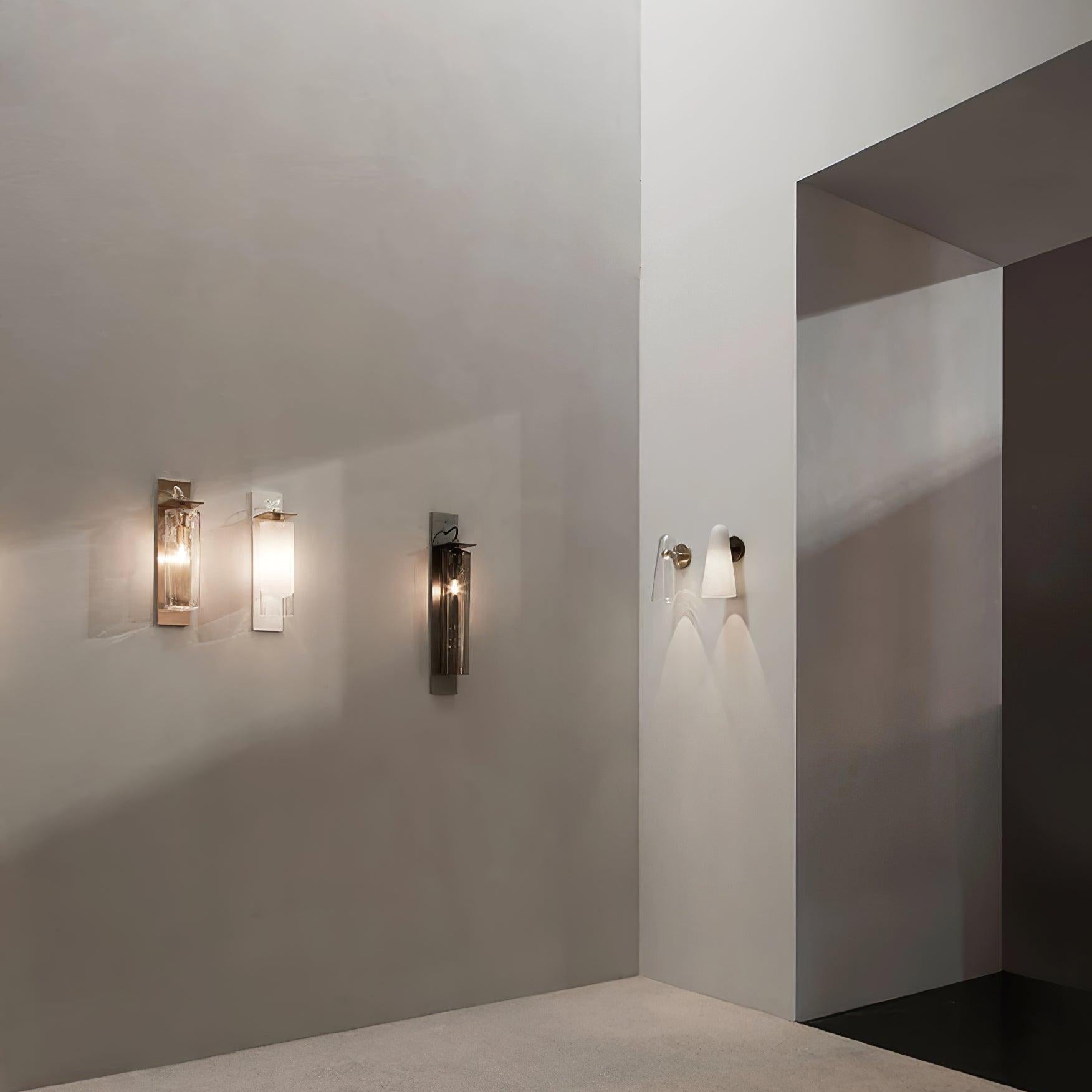 Yoke Minimalistische Glas-Wandleuchte-Letslighting