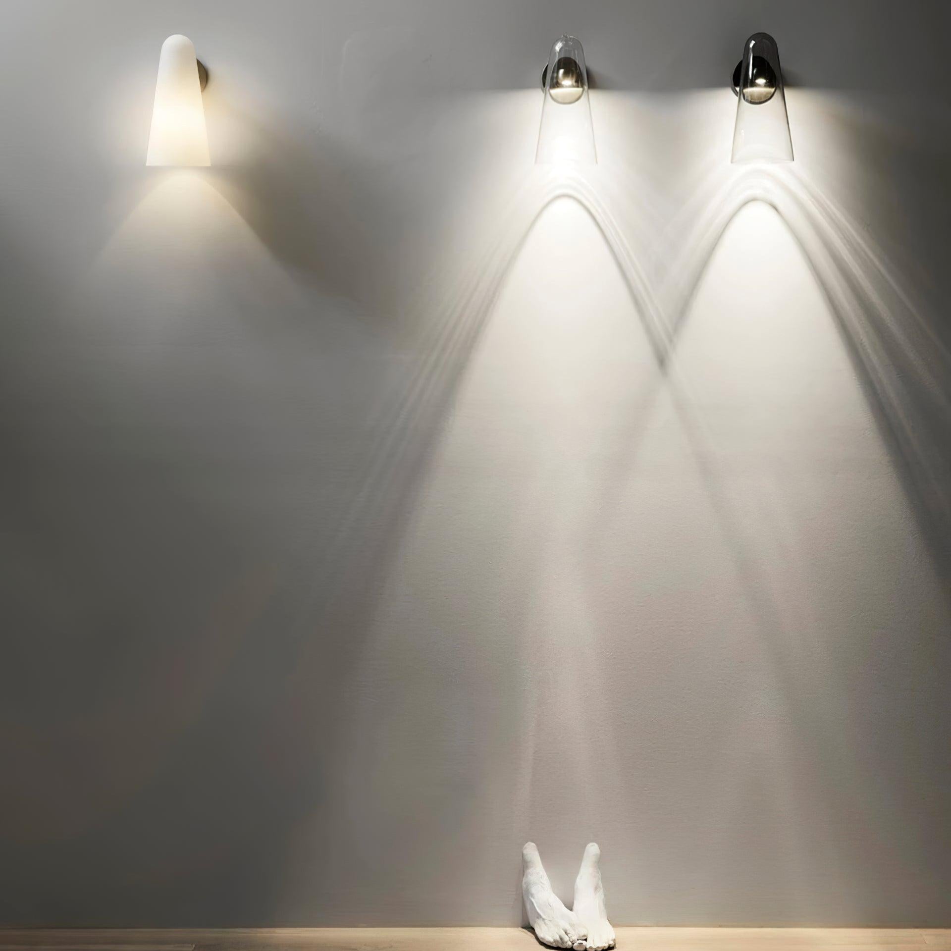Yoke Minimalistische Glas-Wandleuchte-Letslighting